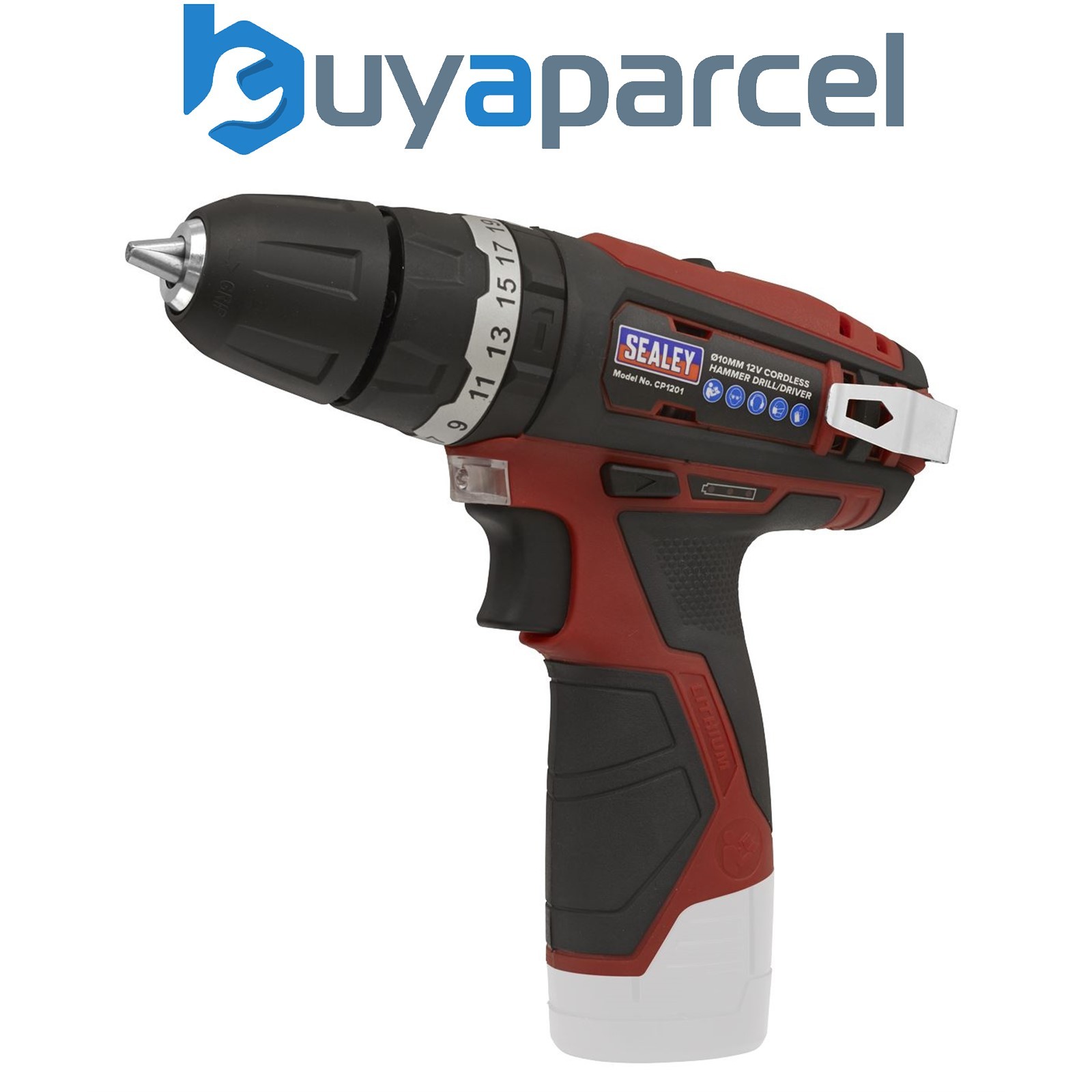 Sealey CP1201 SV12 Series 10mm Cordless Combi Drill 12V - Body Only