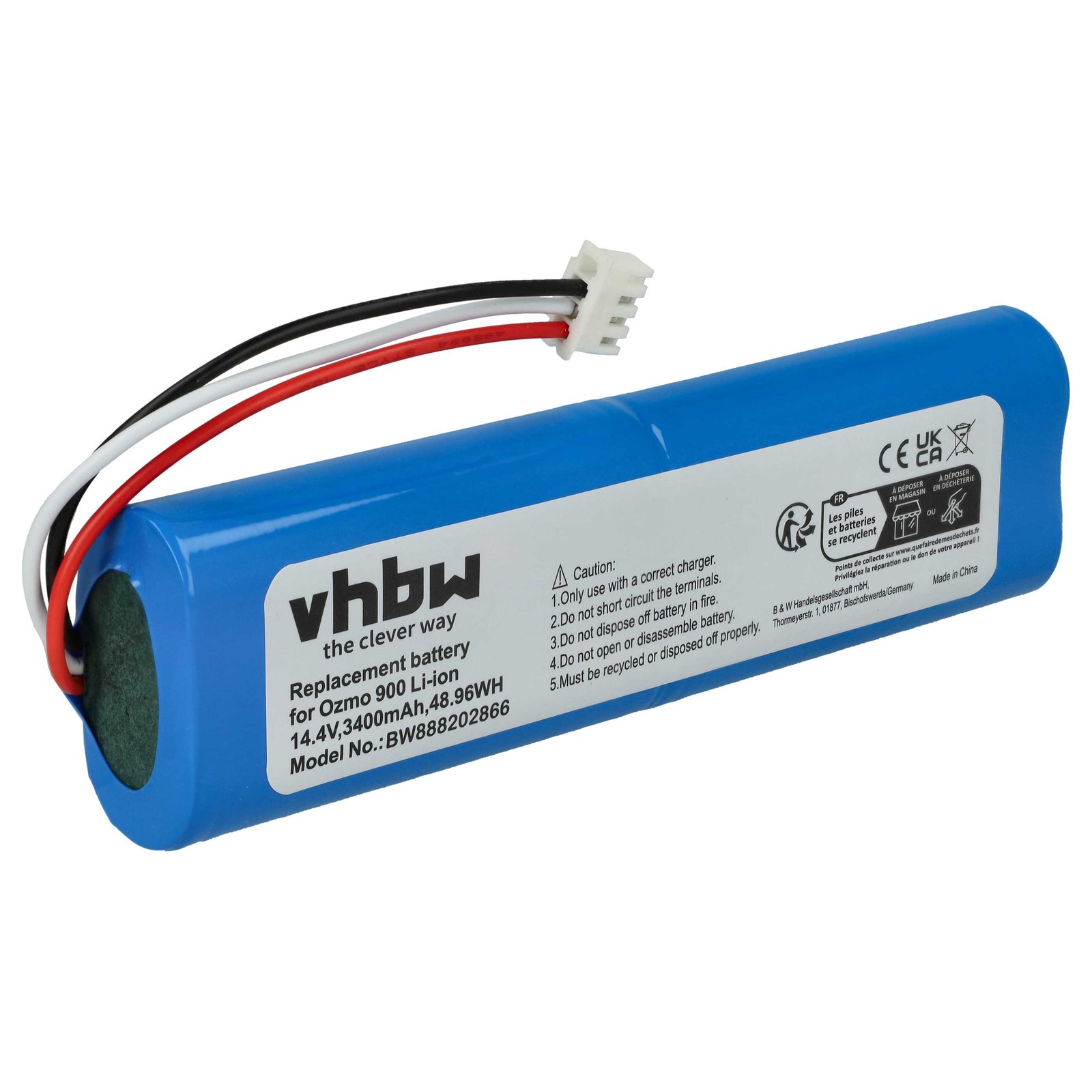 Battery for Ecovacs S11-Li-144-2800 S11-Li-144-2600 3400mAh 14.4V