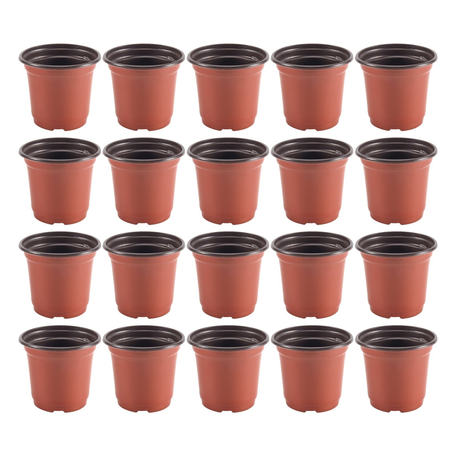 200Pcs 4 inch Plastic Flower Seedlings Nursery Supplies Planter Pot/Pots8895
