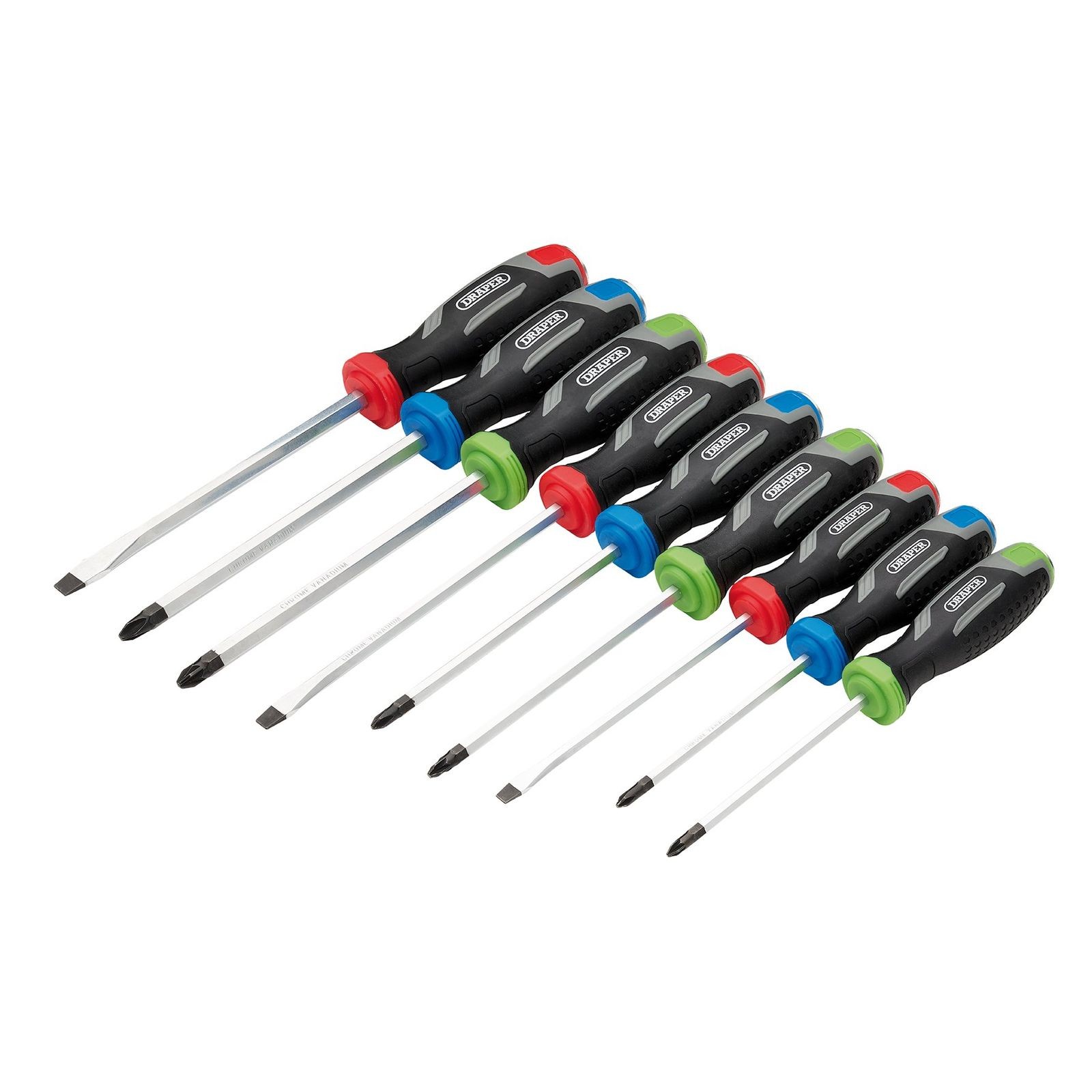 Pound Thru Soft Grip Screwdriver Set (9 Piece) - 13487