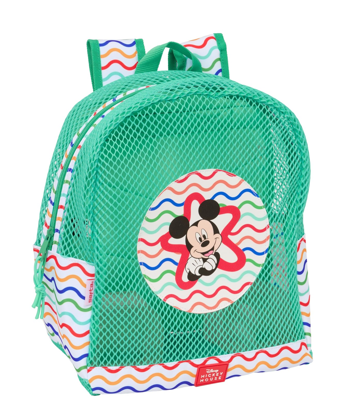 Safta MICKEY MOUSE – Children's Beach Backpack, Anti Sand, with Handles, Easy Cl