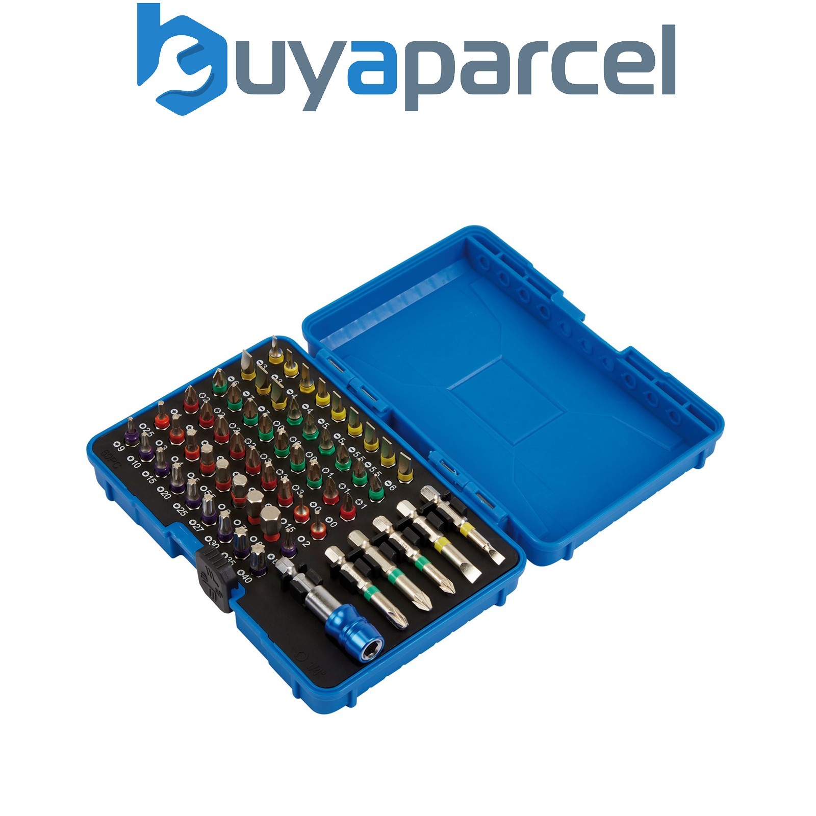 Draper 82405 Draper Expert Coloured Screwdriver Bit Set (60 Piece)