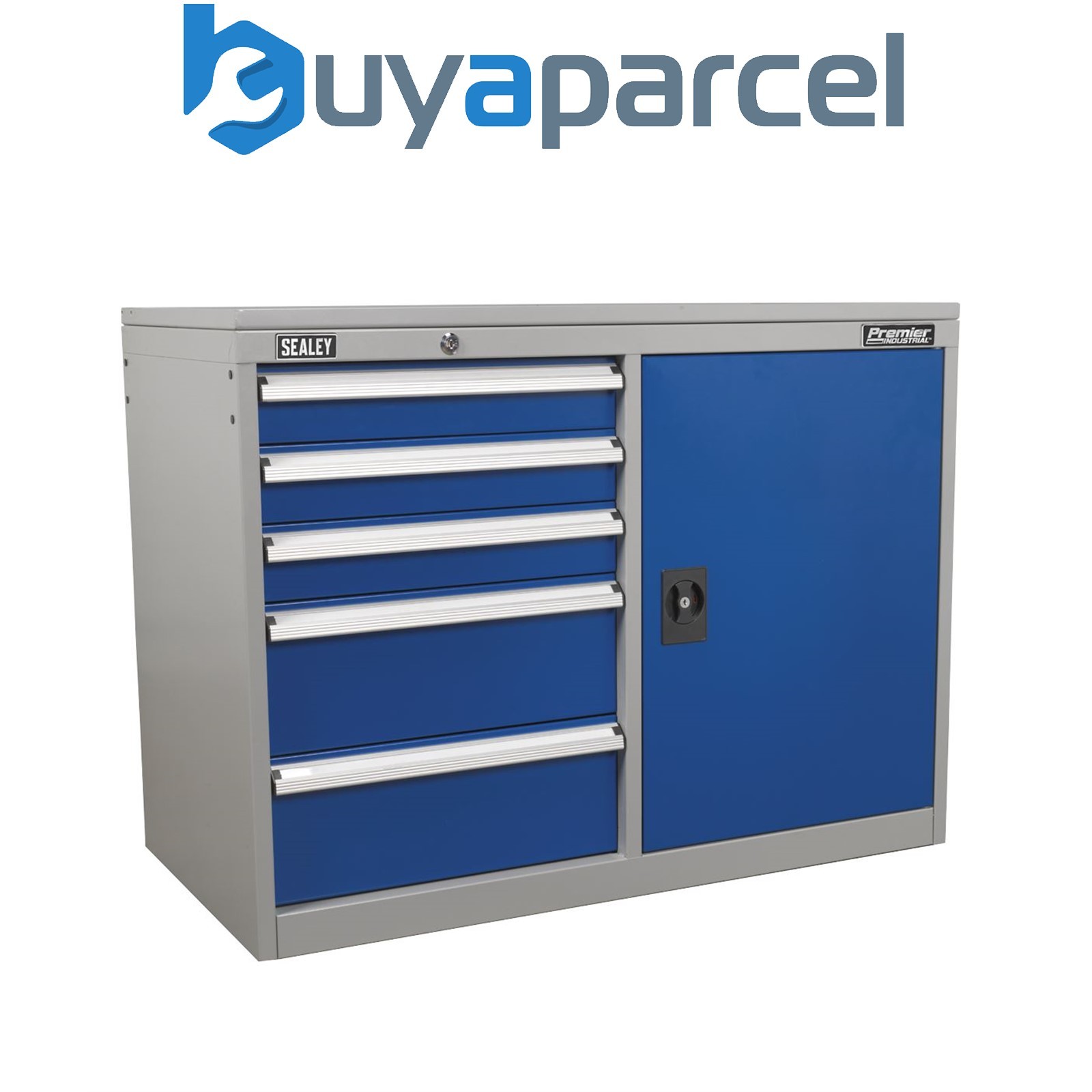 Sealey API1103B Premier Industrial&trade; Cabinet/Workstation with 5 Drawers & 1