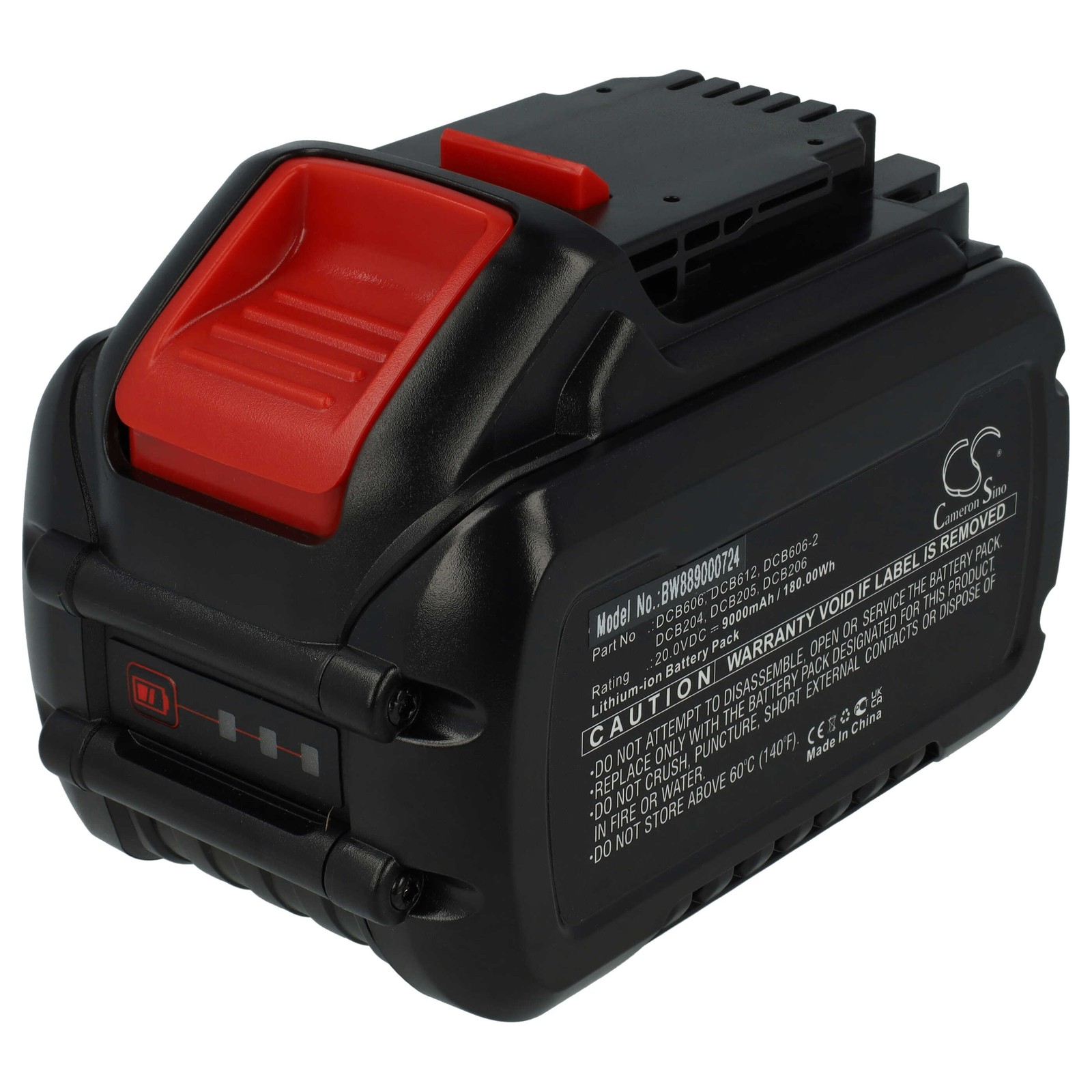 Battery for Dewalt DCB609-2 DCB612 9Ah 20V