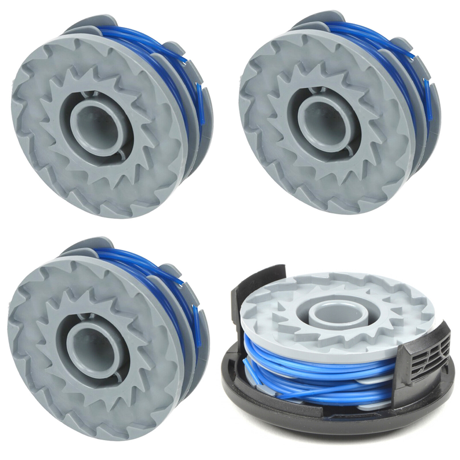 Strimmer Cap + 4 Spool Lines + for RYOBI RLT4027 RLT4125 RLT5027 RLT5125 RLT5127