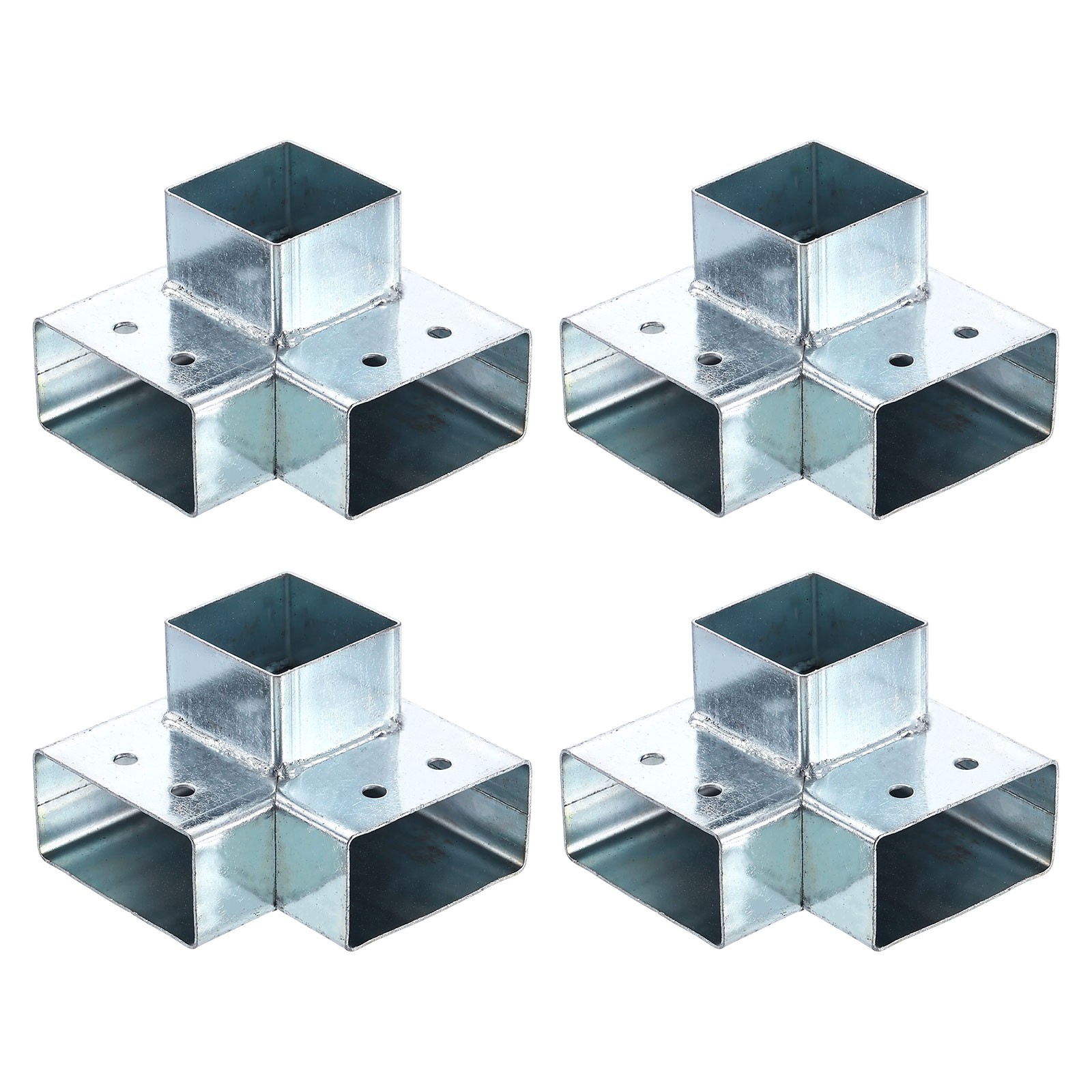 3-Way Gazebo Brackets Kit, Angle Bracket for 2.4" x 1.22" Lumber (4 Pack)