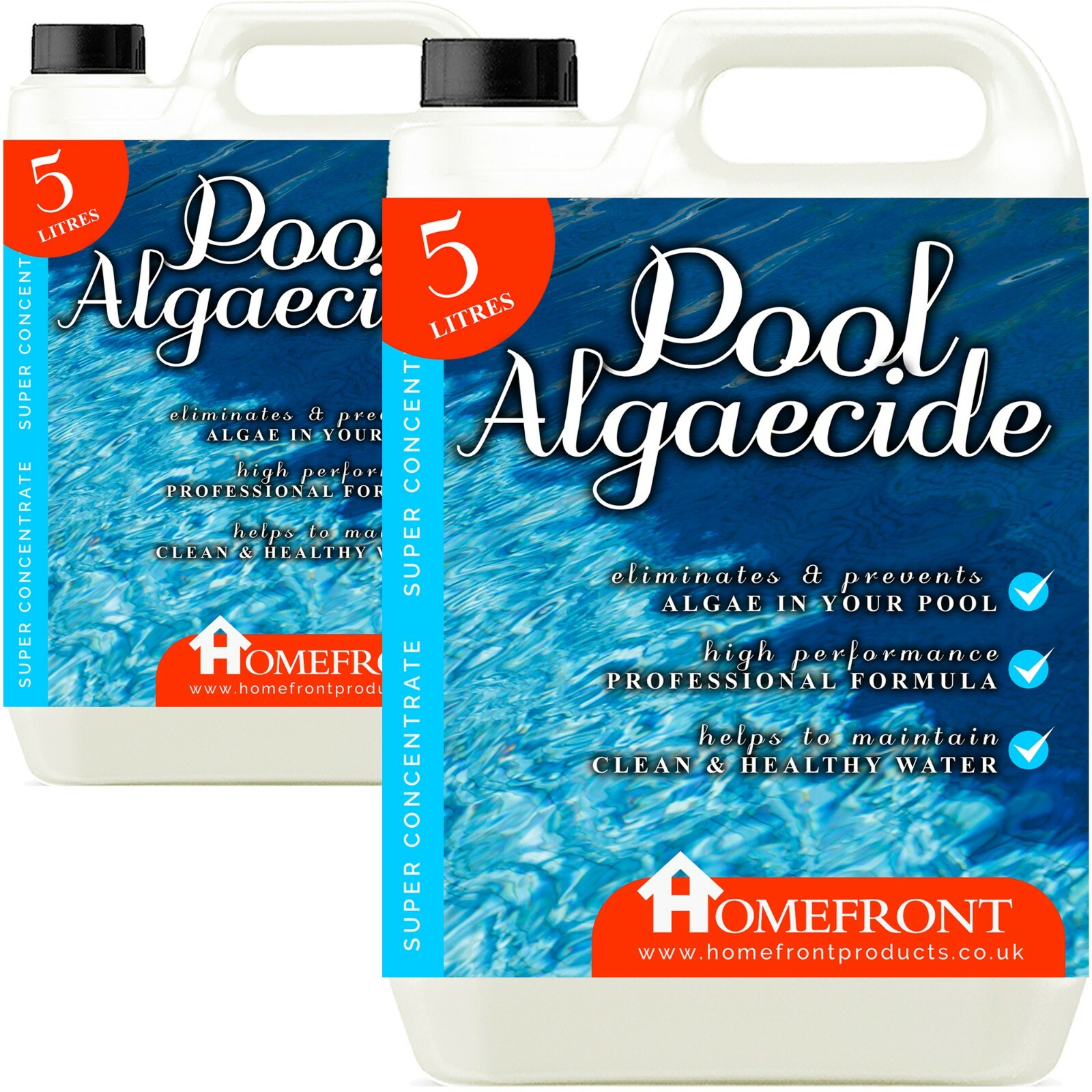 Homefront Algae Remover Hot Tub Spa Solution Pool Cleaner Prevents Growth 10L