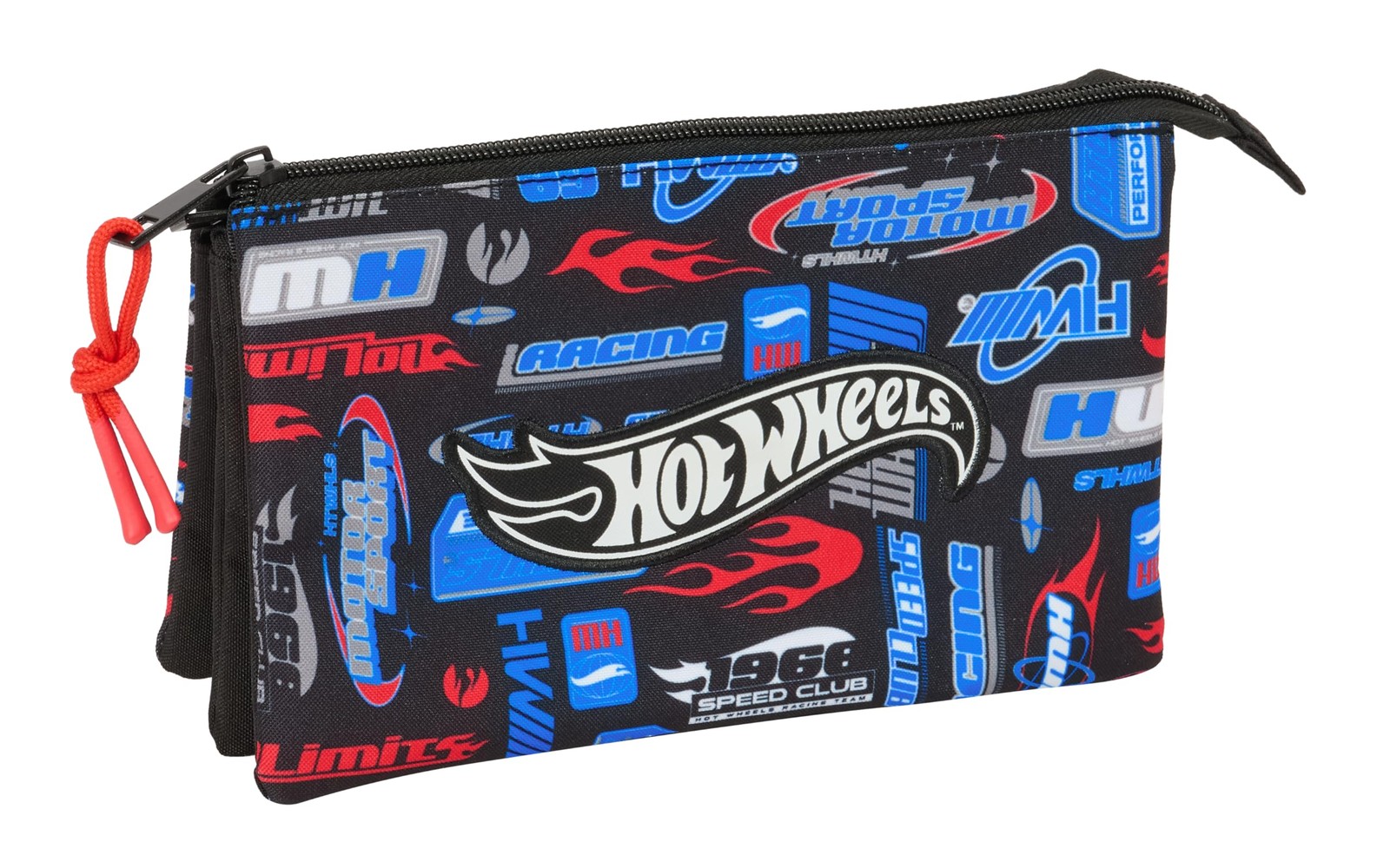 Safta HOT WHEELS – Triple Pencil Case, Children's Pencil Case, Ideal for School