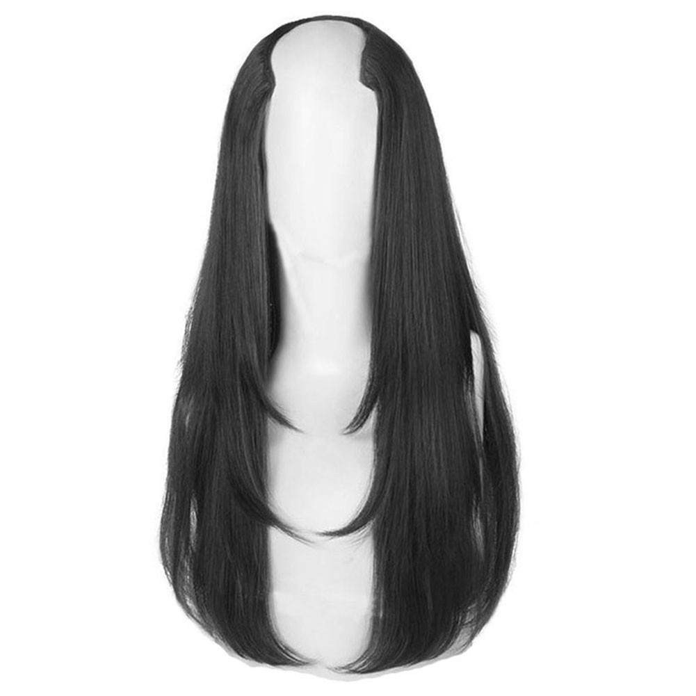 3X(Black Synthetic Women'S Styling Long Hair Extra Long Hair Synthetic Wigs1785