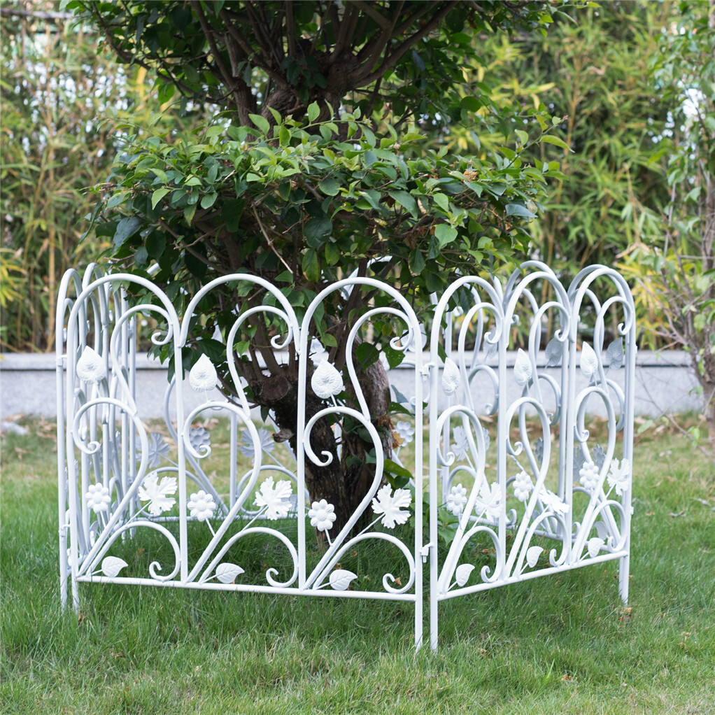 Heavy Duty Grass Lawn Garden Fence White Edgings Plant Border Picket Path Panel