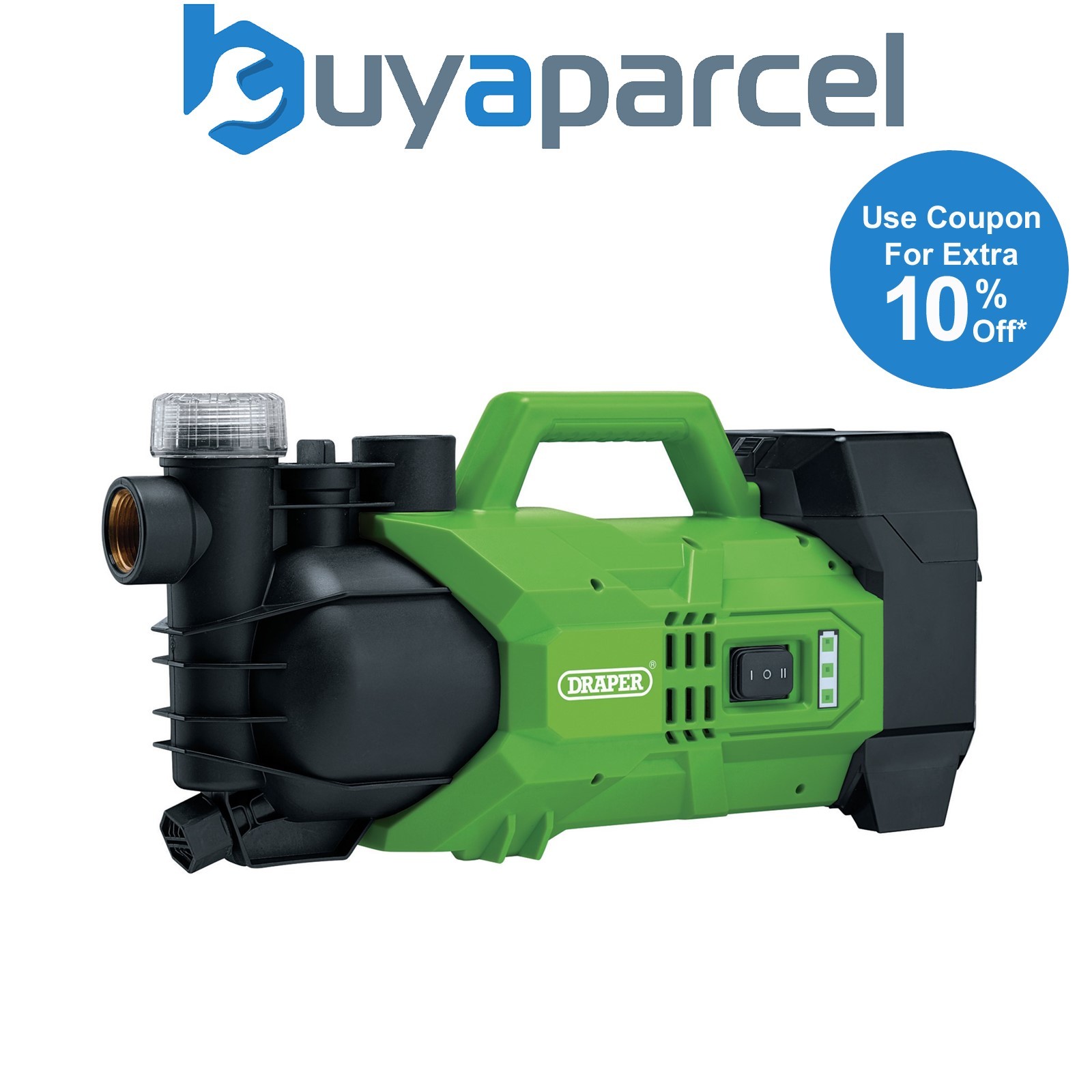 Draper 08097 D20 20V Water Pump, 2800L/h, 180W (Sold Bare)