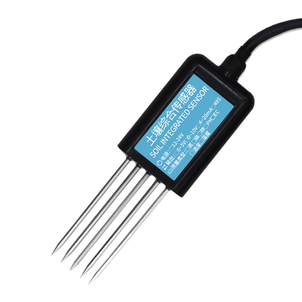 7 in 1 RS485 Soil Temperature Humidity Sensor Conductivity Nutrient Salt6086
