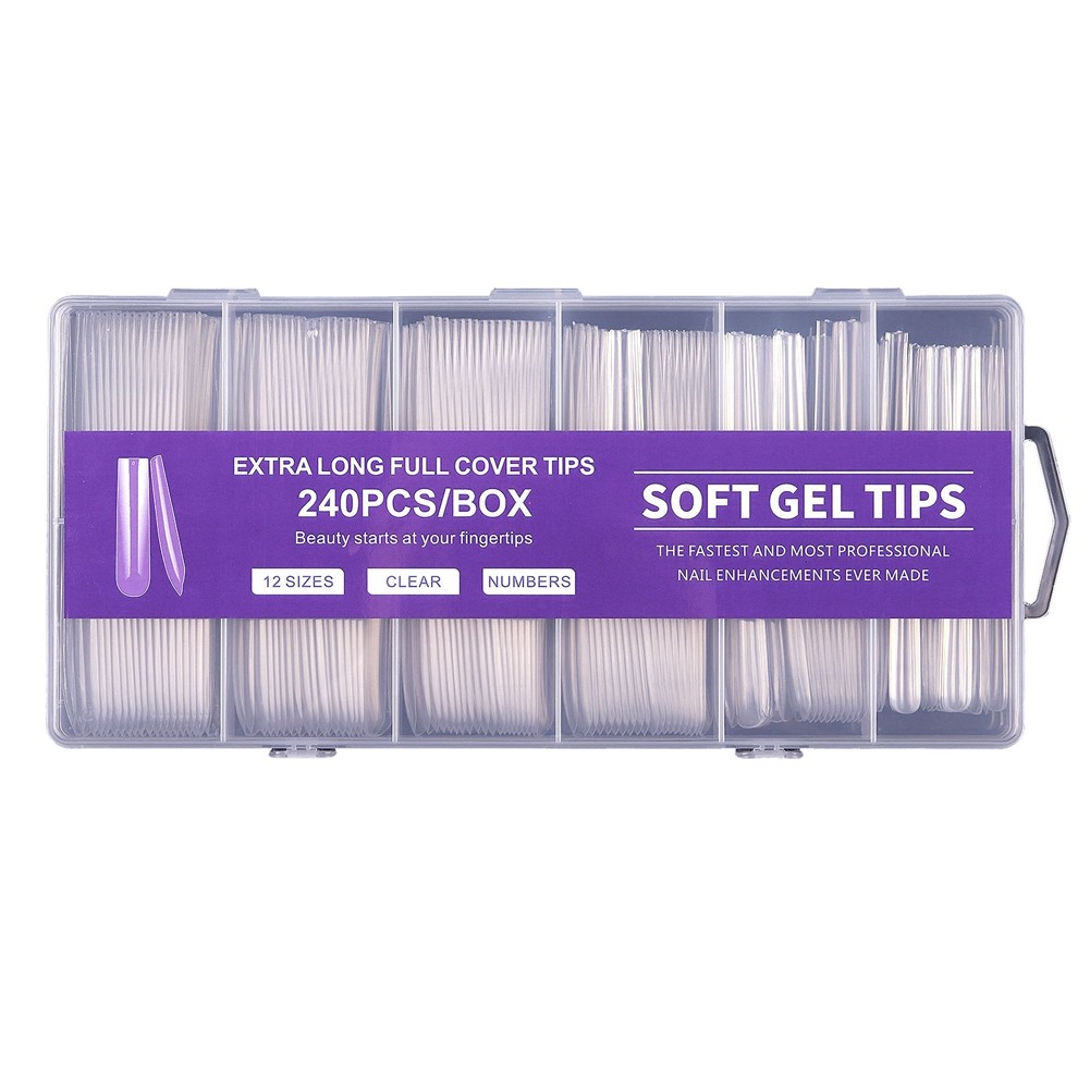 3X(240Pcs Super Long Full Nail Stickers are Suitable for Festival Dancing9591