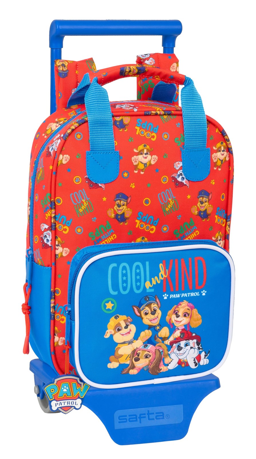 Paw Patrol Cool – School Backpack 765 with Trolley 805, Ideal for Children of Di