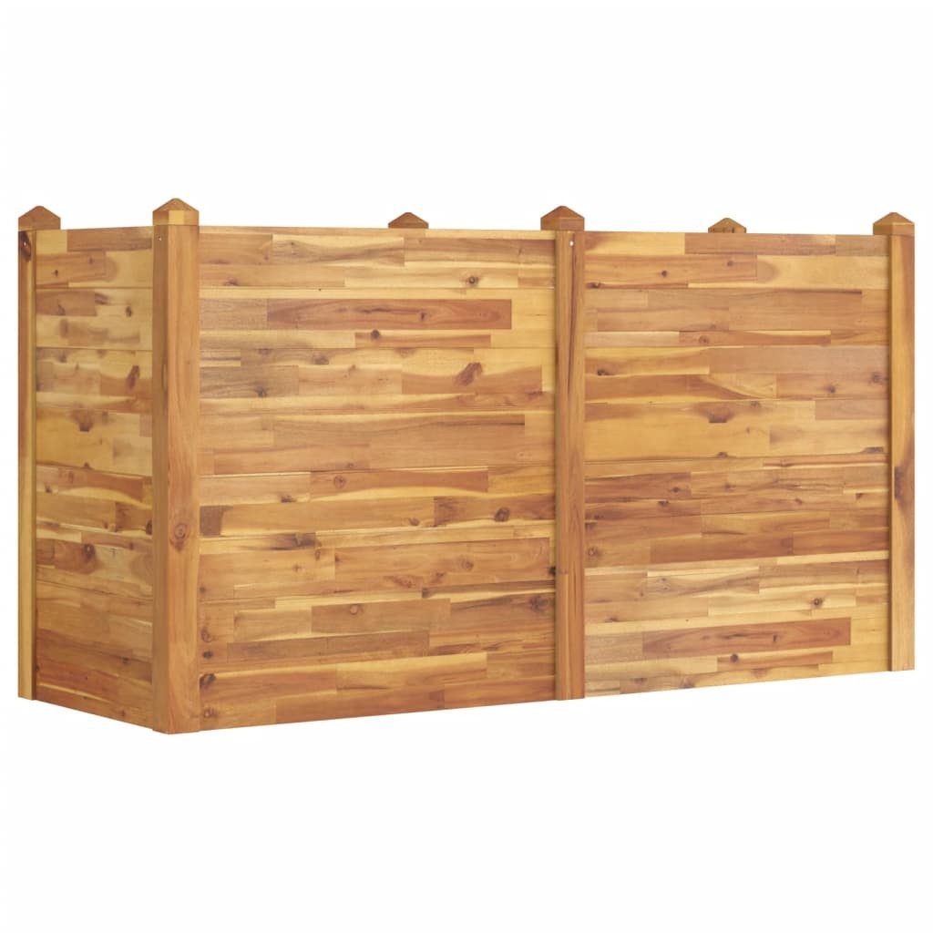 Garden Raised Bed Planter Pot Flower Box Solid Wood Acacia vidaXL