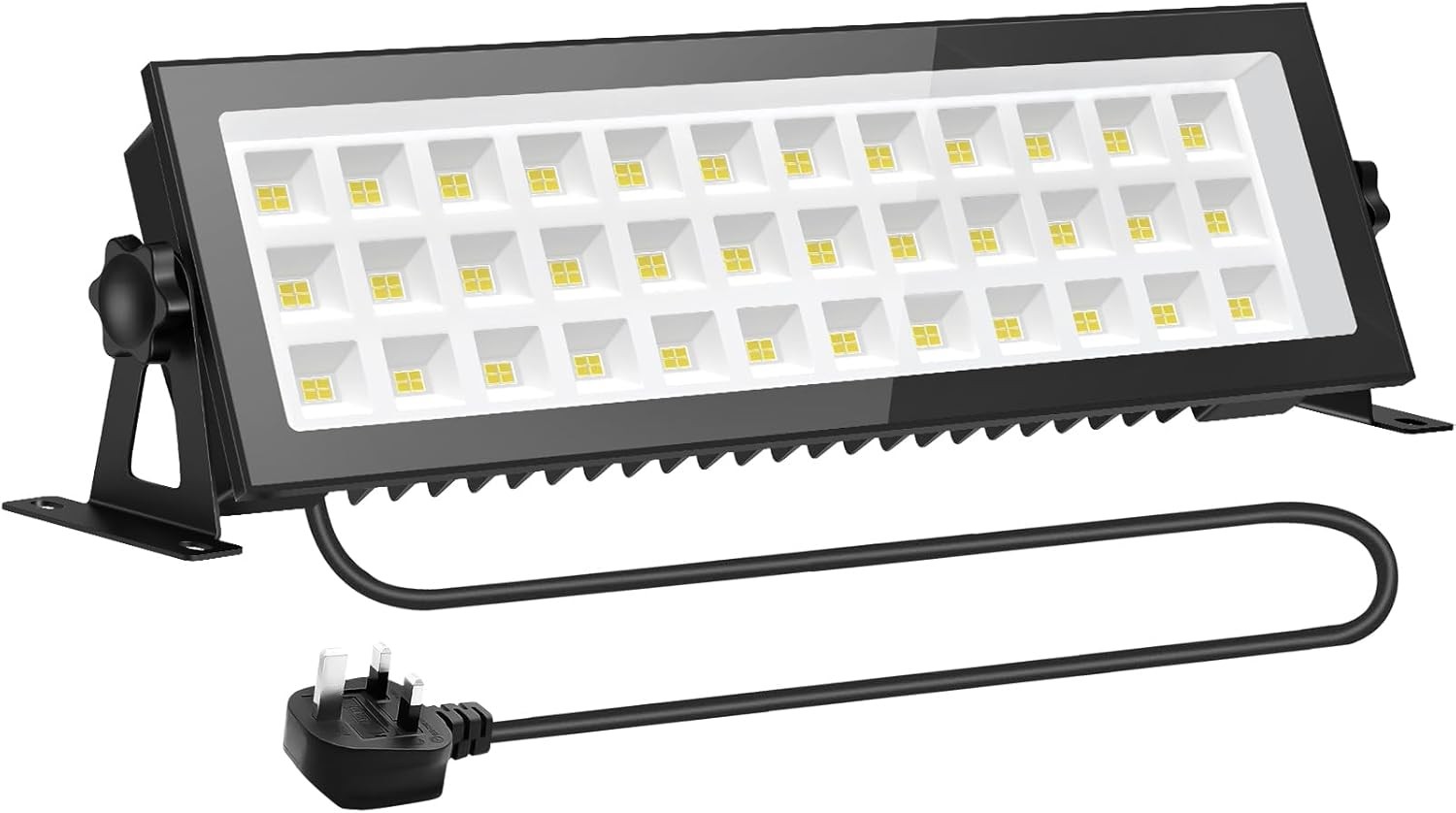 LED Floodlight Outdoor,100W 13000LM Flood Lights with 1.5M Plug,6500K Cold Whit