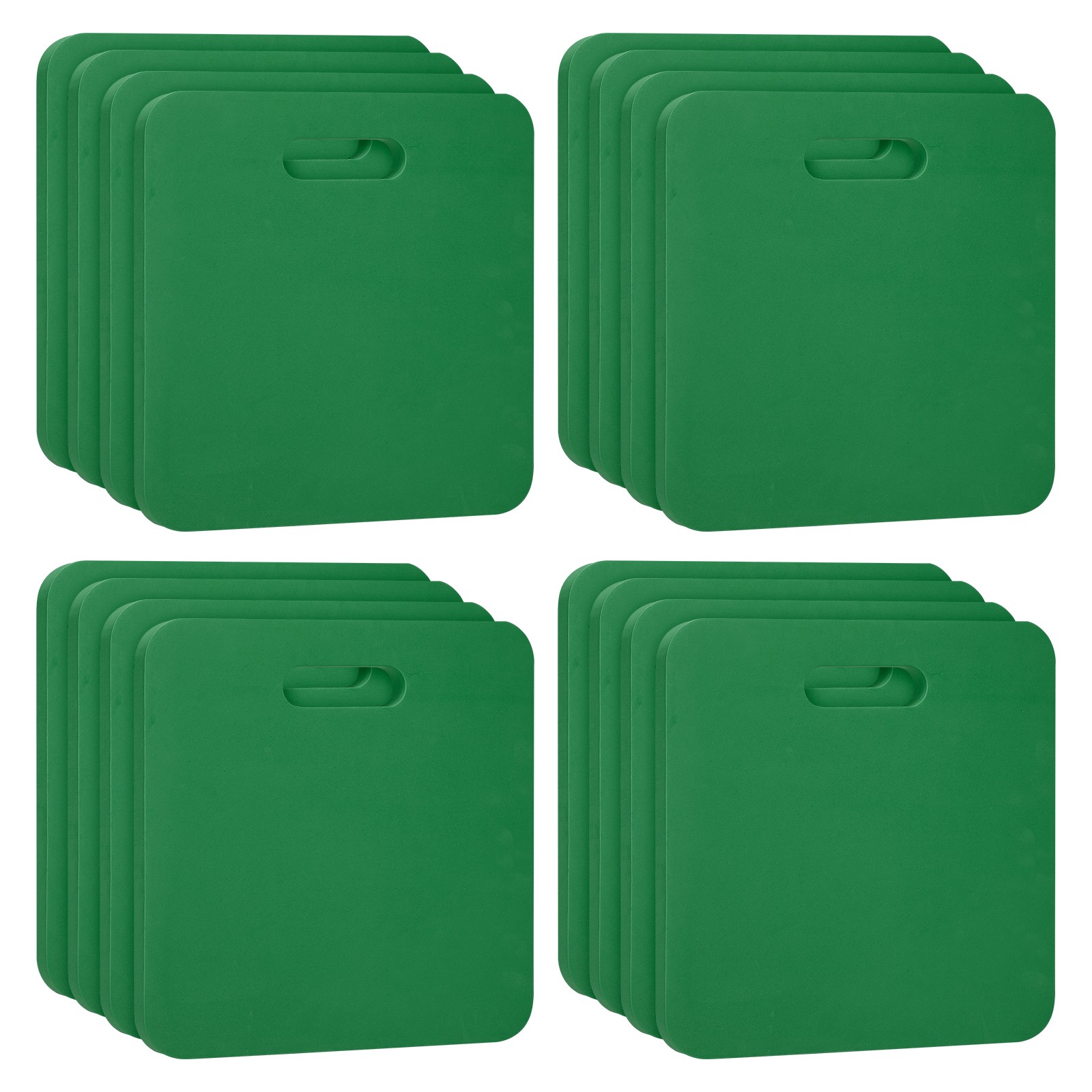 16pcs Portable Stadium Bleacher Seat Pad EVA Foam Cushion Kneeling Mat Green