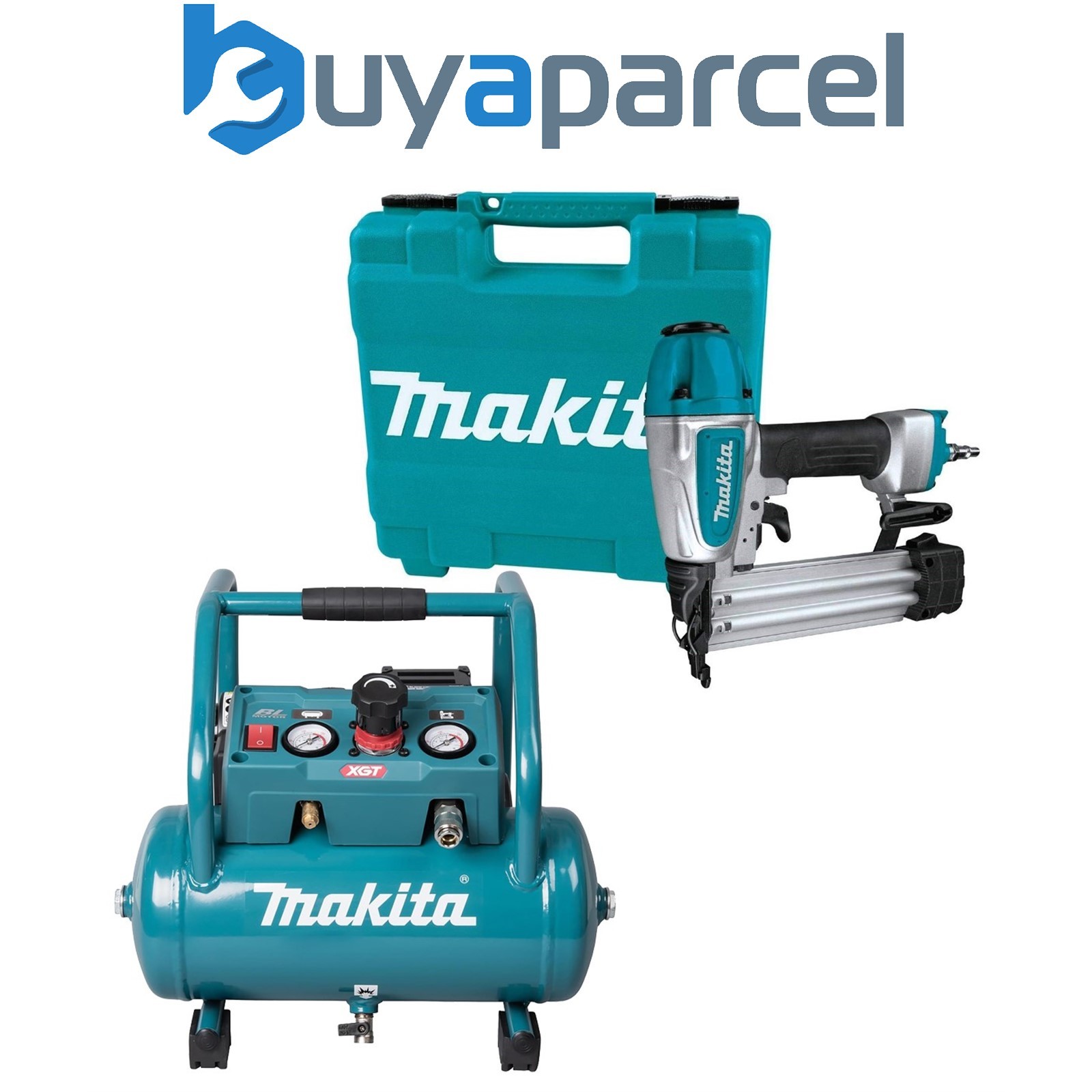 Makita AC001GZ 40V Max Cordless Air Compressor + 18G AF506 Brad Air Pin Nailer