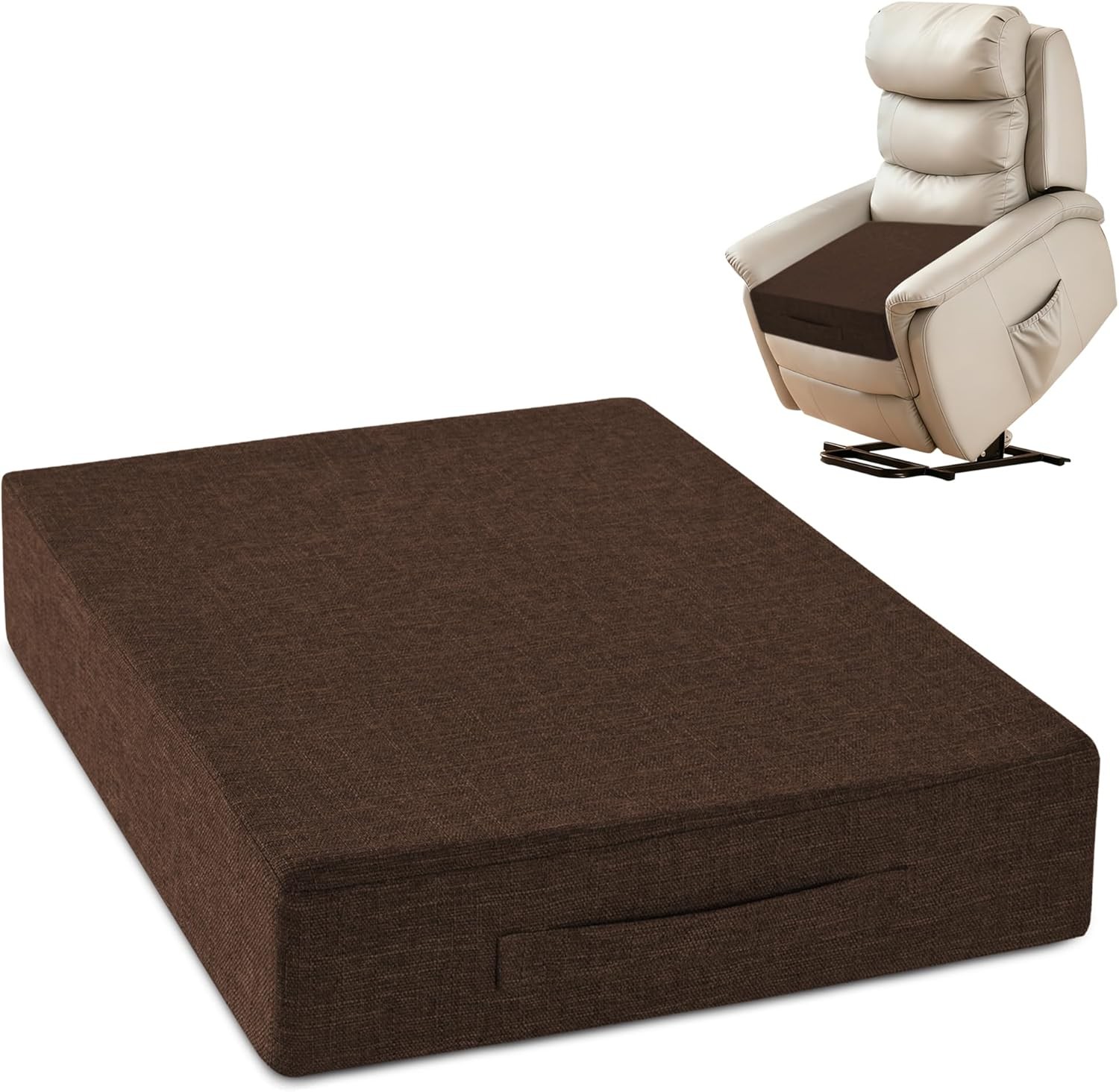 Recliner Cushions for Elderly 50x50x10 cm Thick Large Recliner Seat Cushion wit