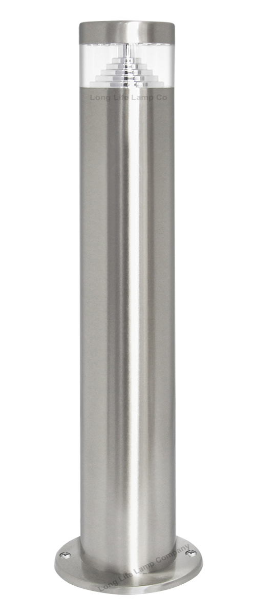 Modern LED Bollard Garden Lamp Post Stainless Steel Outdoor Cool White Light 22