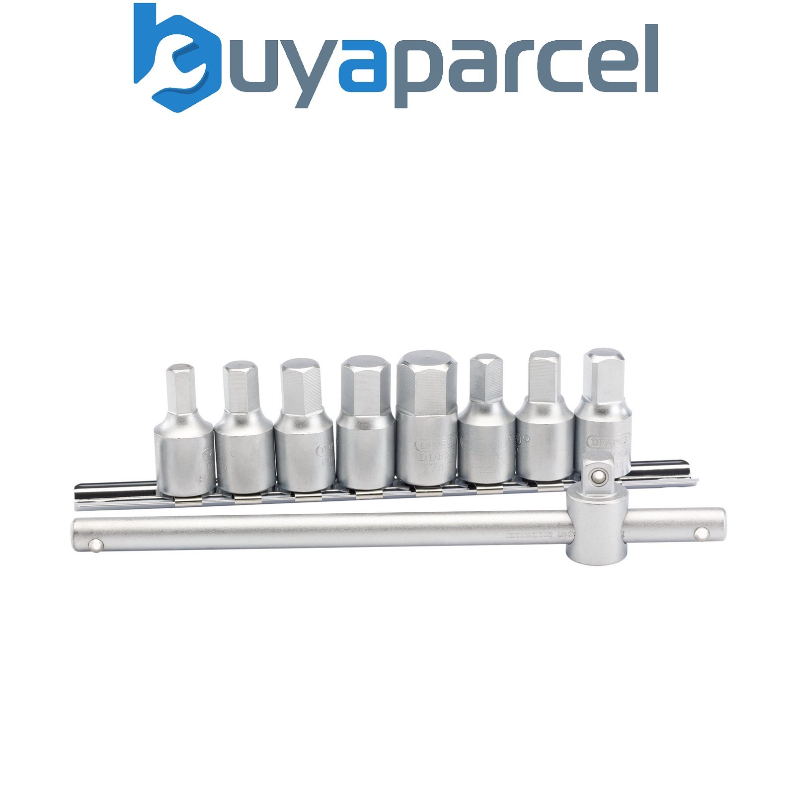 Draper 38329 Drain Plug Key Set, 3/8" Sq. Dr. (10 Piece)