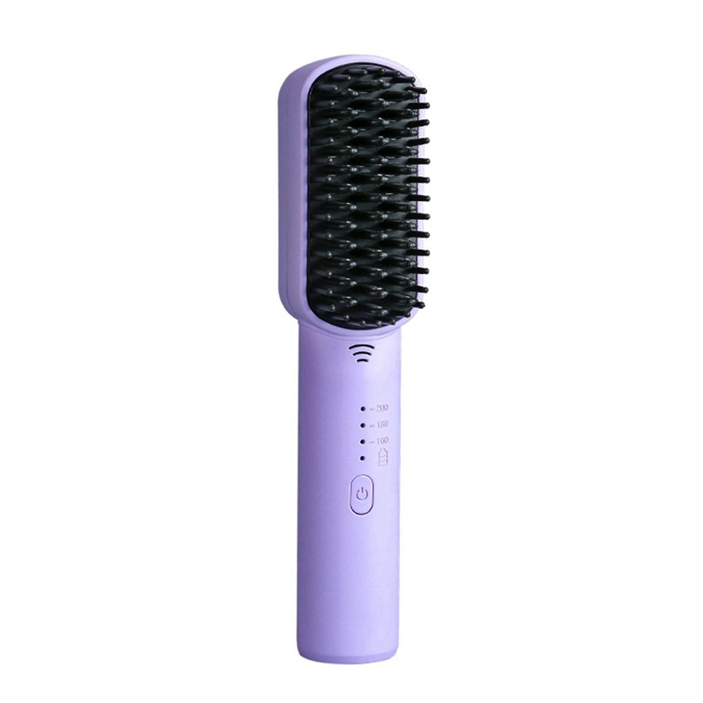 2X( Hair Straightener Brush Negative Ions Do Not Hurt Hair Cordless Hair2899