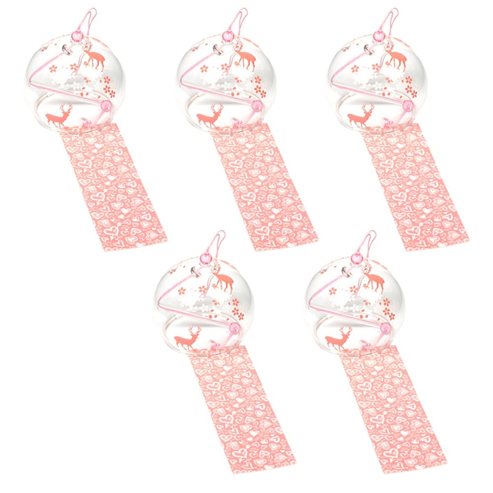 2X(Glass Japanese Wind Chimes Room Decoration Home Doorbell Wall Hangings4570