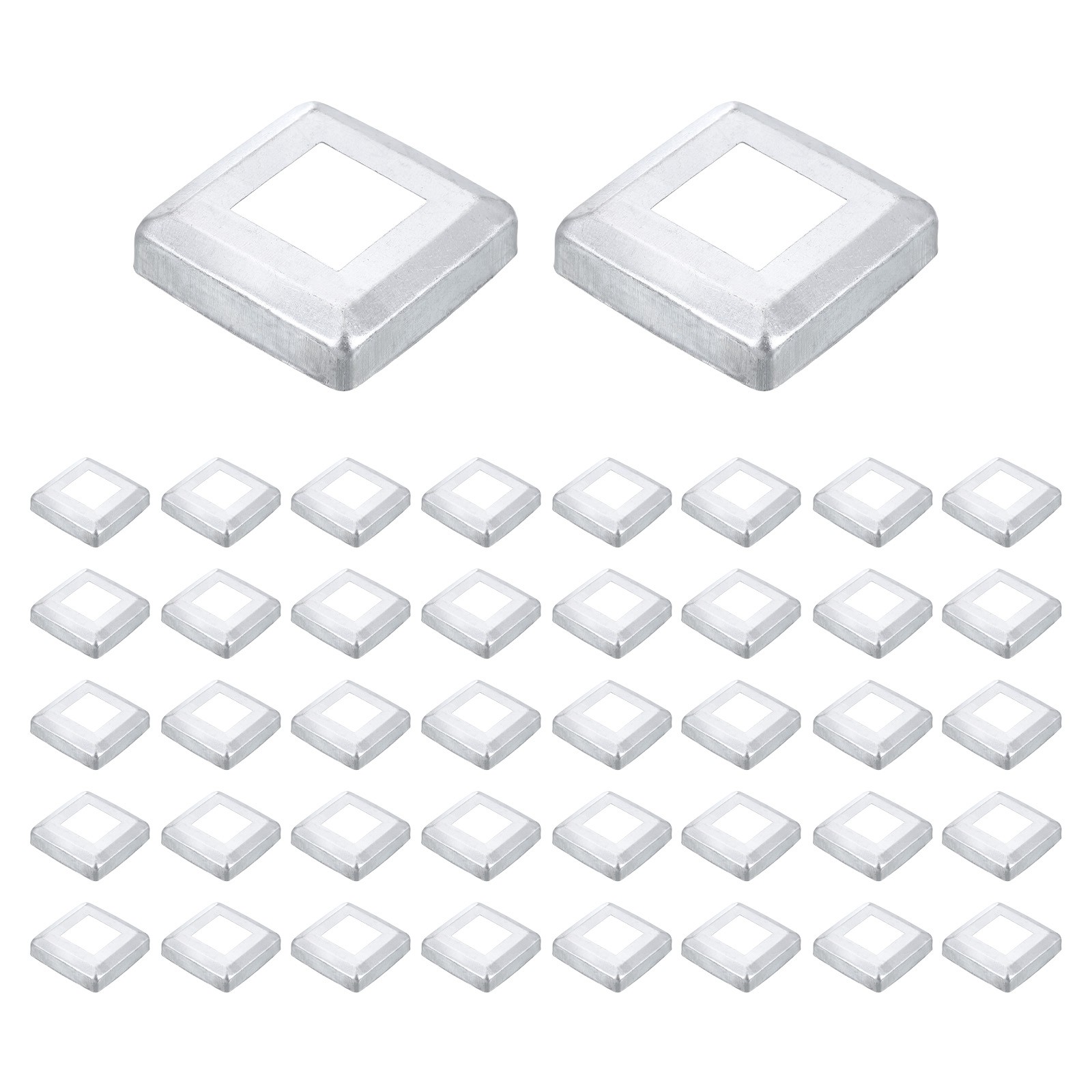 50Pcs Post Base Cover, 2.5x2.5 Integral Style Post Skirt Column Wrap(1.2x1.2)