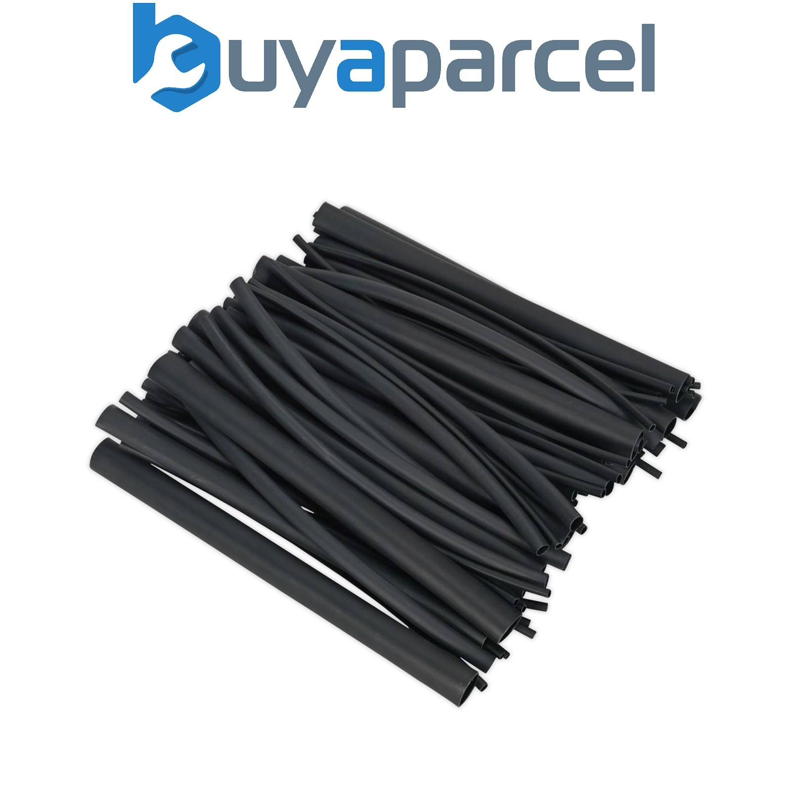 Sealey HSTAL72B Adhesive Lined Heat Shrink Tubing Assortment 200mm 72pc - Black