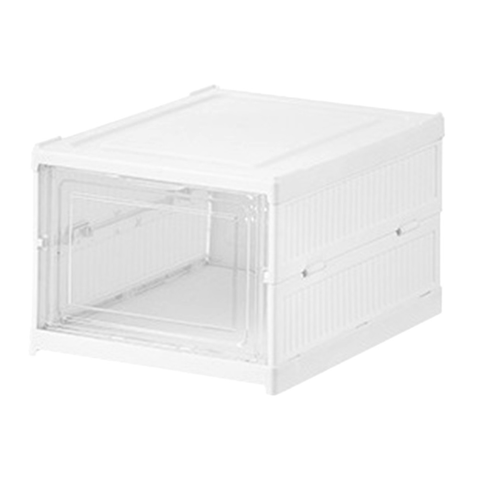 Shoe Storage Box Installation- Foldable Shoe Organizers with Clear Door3830