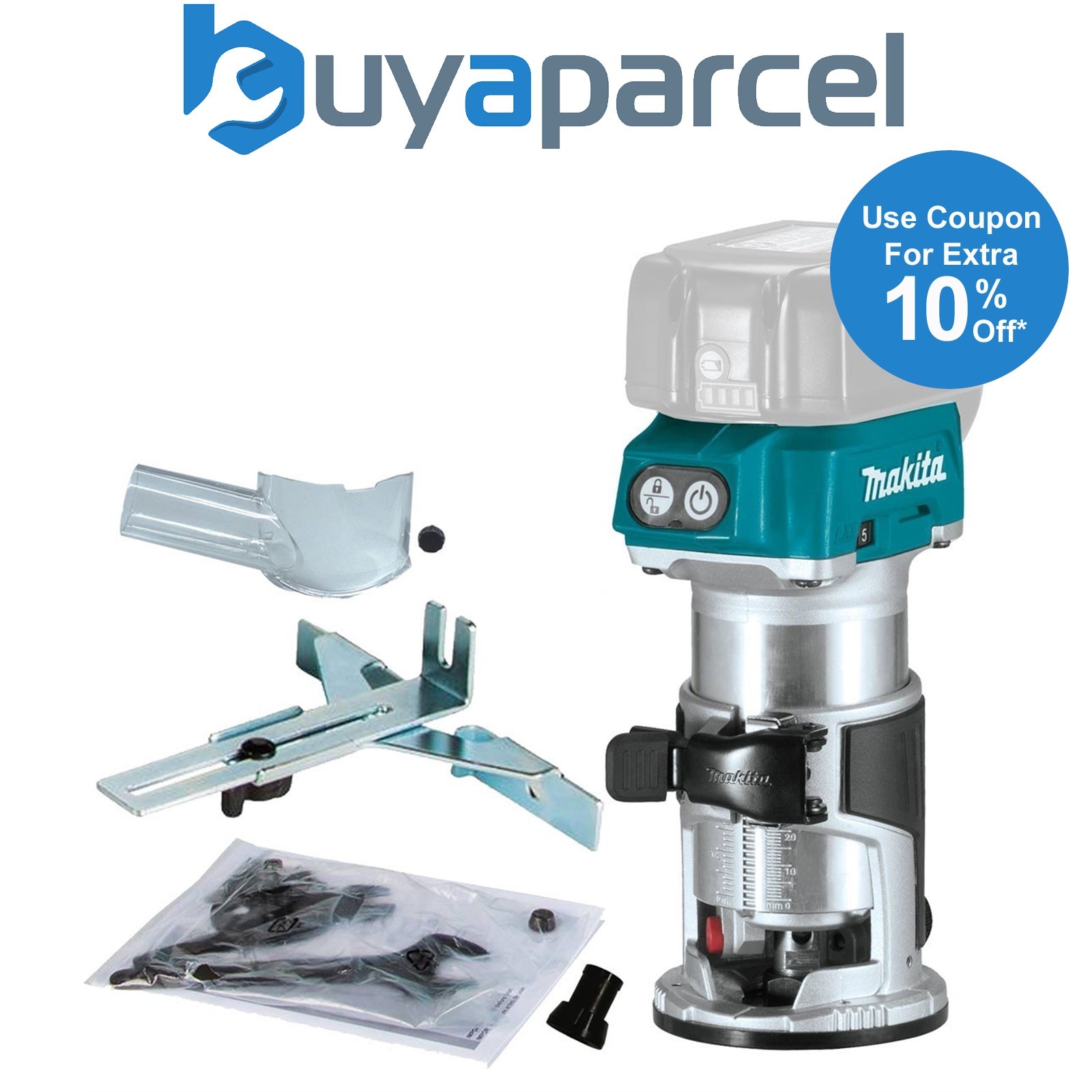 Makita DRT50Z 18V LXT Cordless Brushless Laminate Router Trimmer DRT50