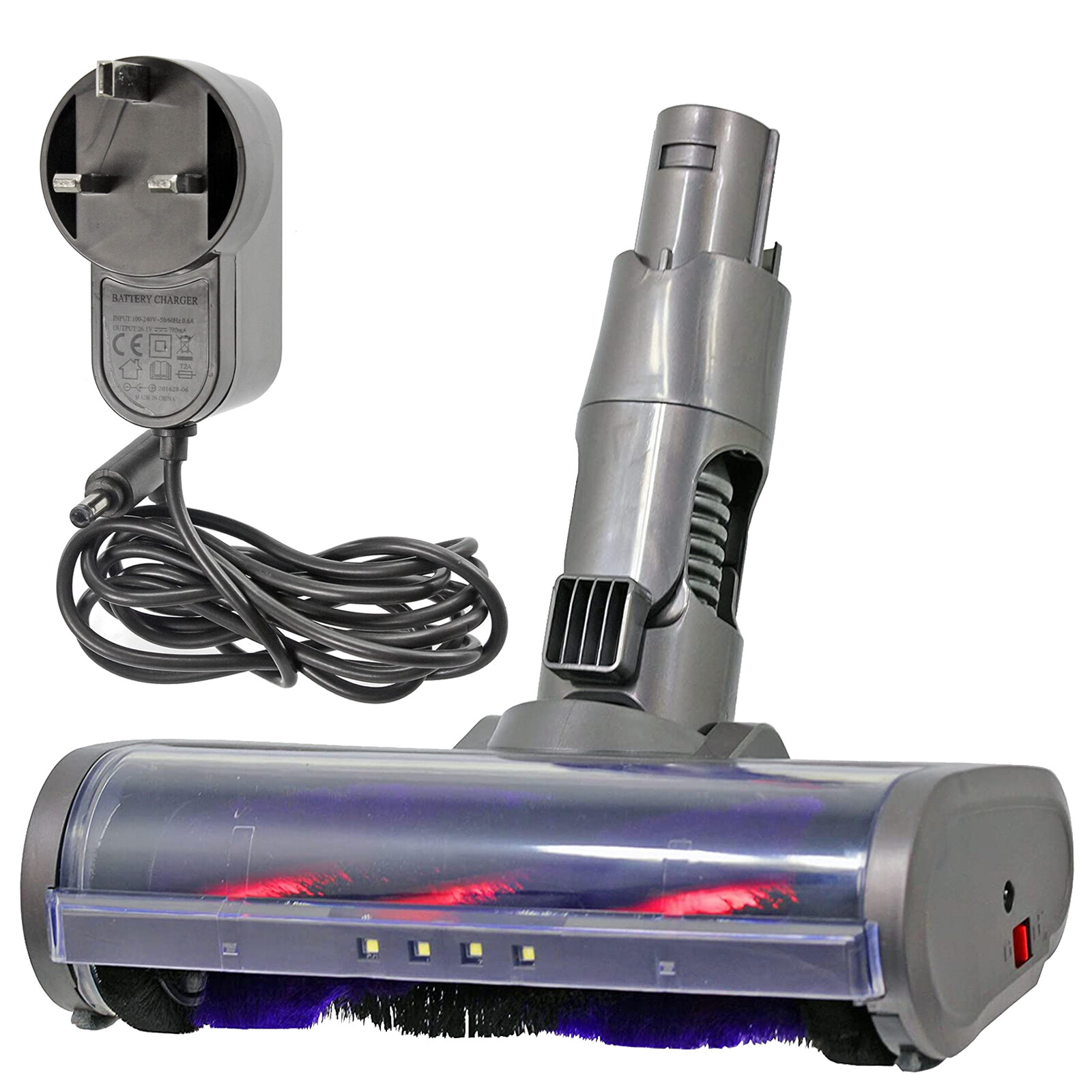 Floor Tool + Charger for DYSON DC61 DC62 Vacuum Carbon Fibre Motorhead Cable