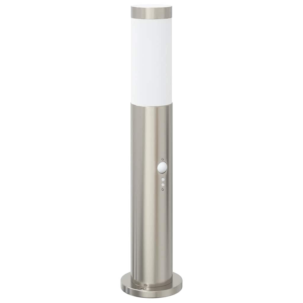 Bollard Lights with PIR Sensor 3pcs 50cm Stainless Steel IP44 Outdoor vidaXL