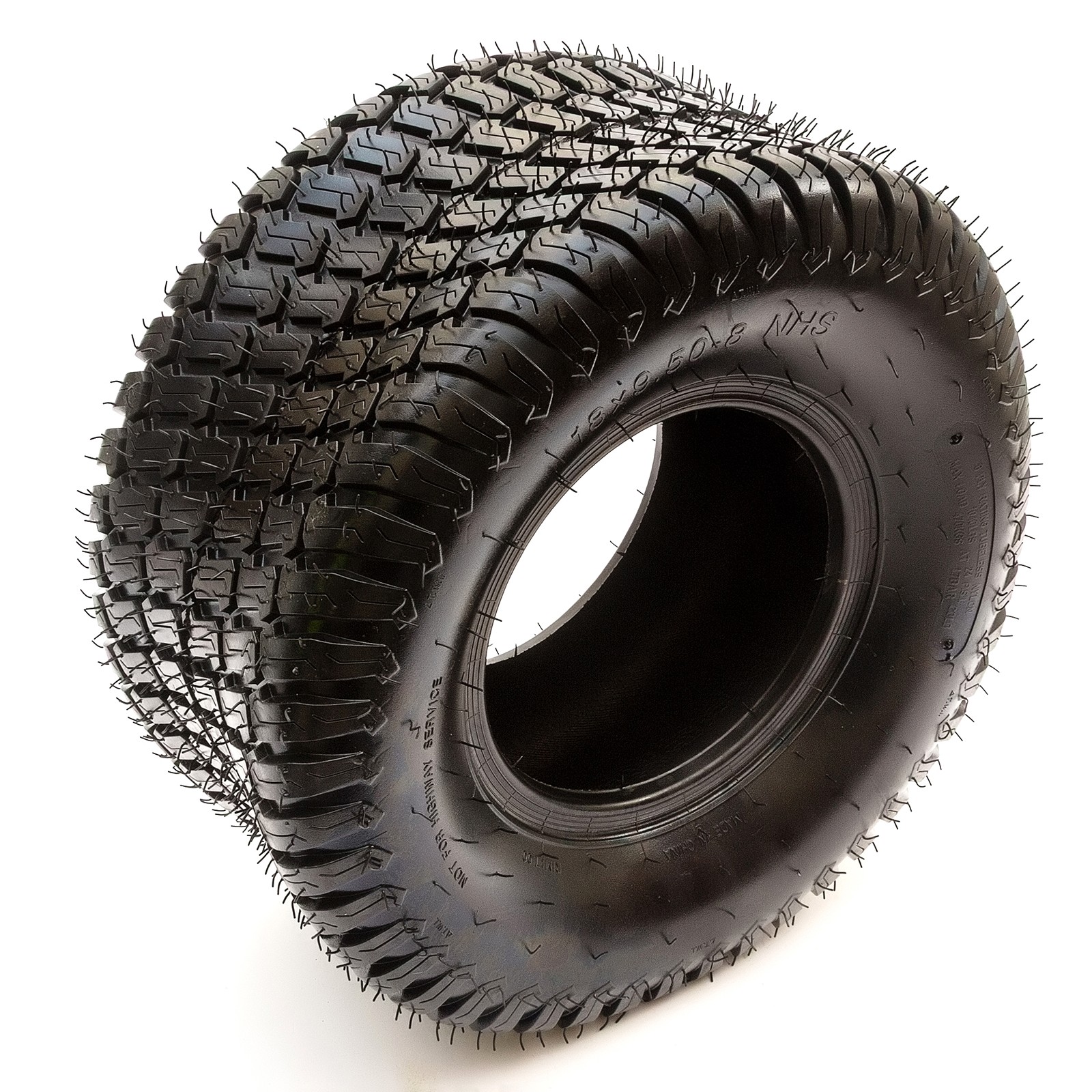 Tyre 18x9.50-8 Tubeless Black Turf Tread 6 Ply Ride On Lawnmower Fits 8 Inch Rim