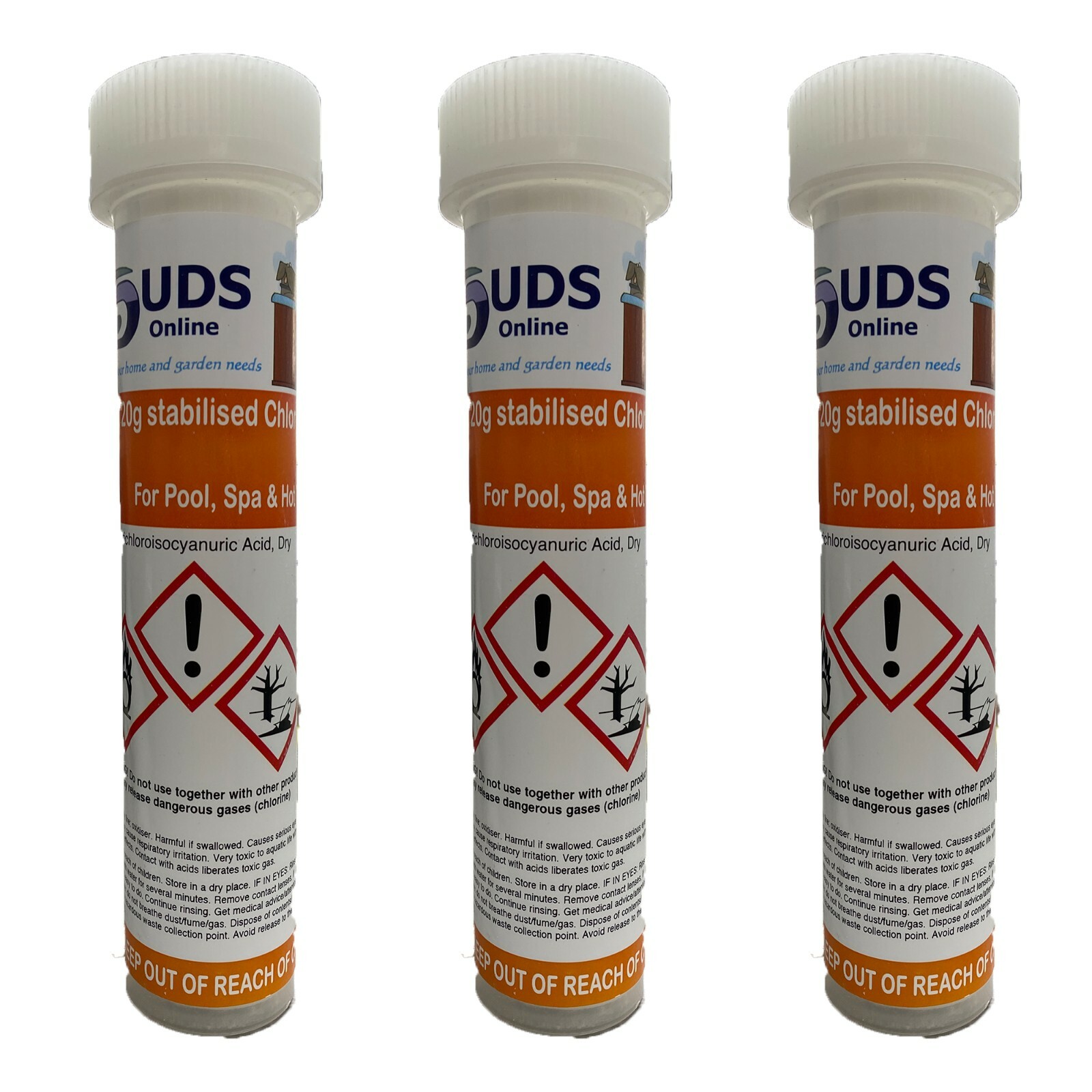 20g Chlorine Tablets x 30 for Hot Tub Swimming Pool Spa chemicals tubs