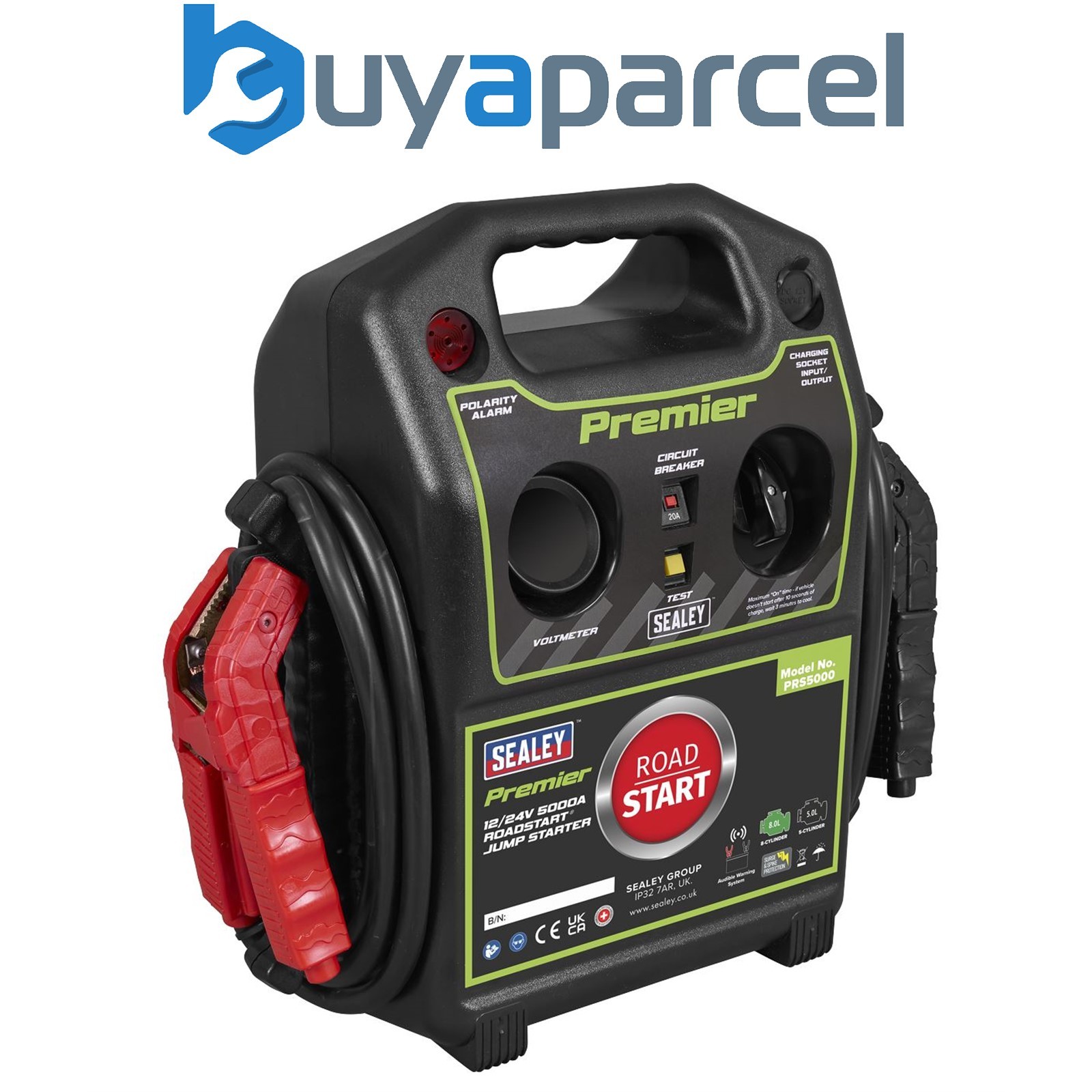 Sealey PRS5000 12/24V Premier RoadStart&reg; Jump Starter 5000A