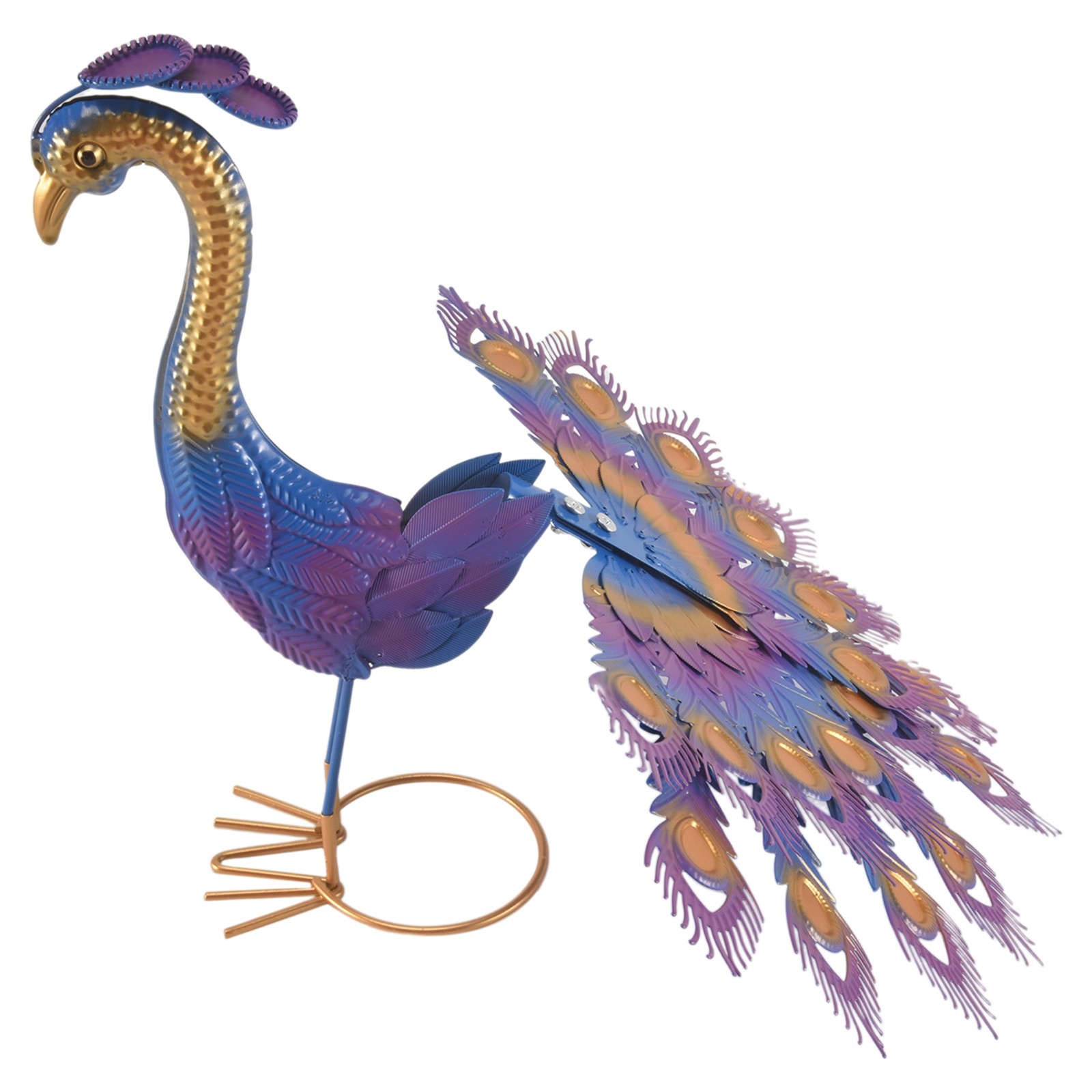 2X(Beautiful Yard Art Garden Statue - Realistic Metal Lawn9804