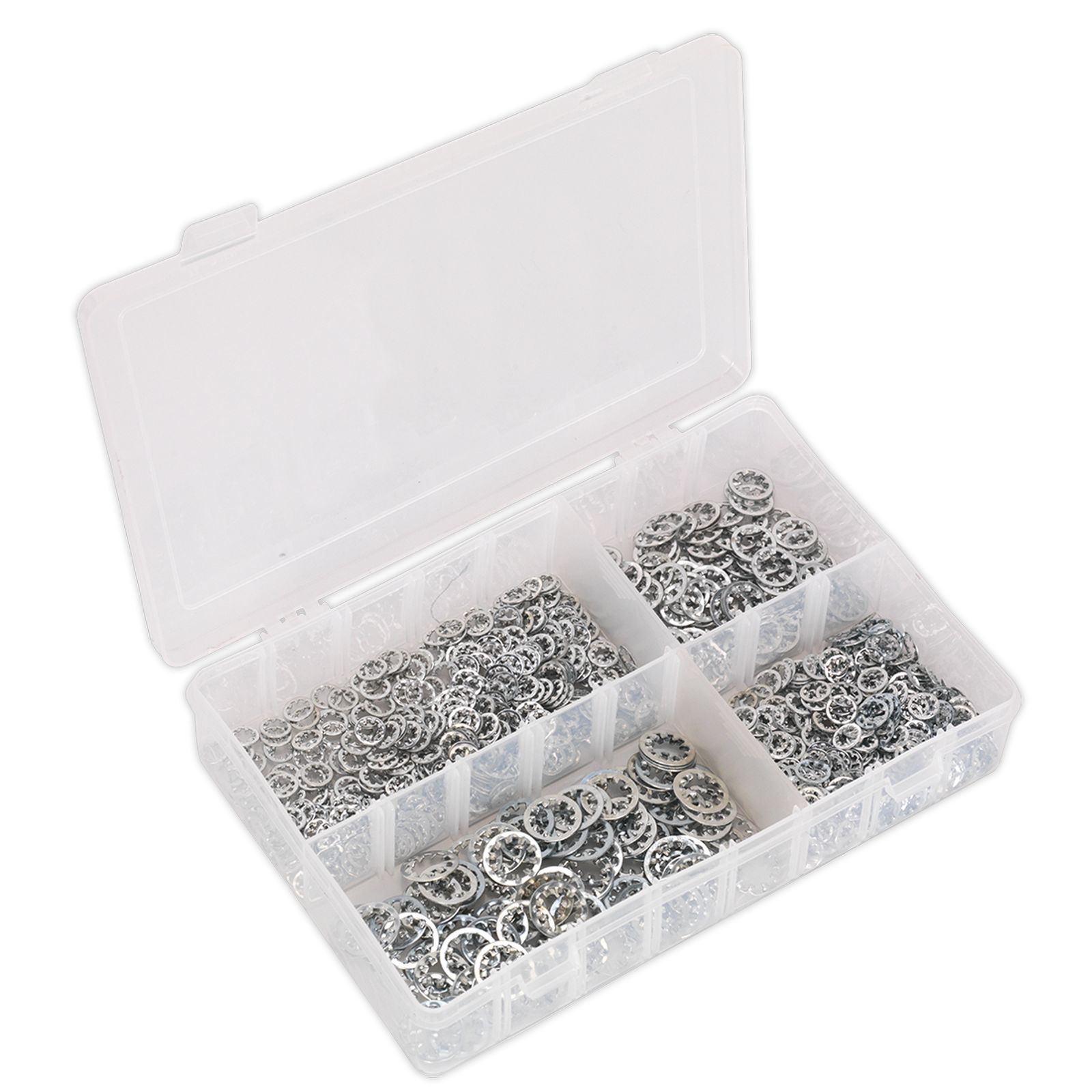 Sealey Lock Washer Assortment 1000pc Serrated Internal Metric - Part No. AB057LW