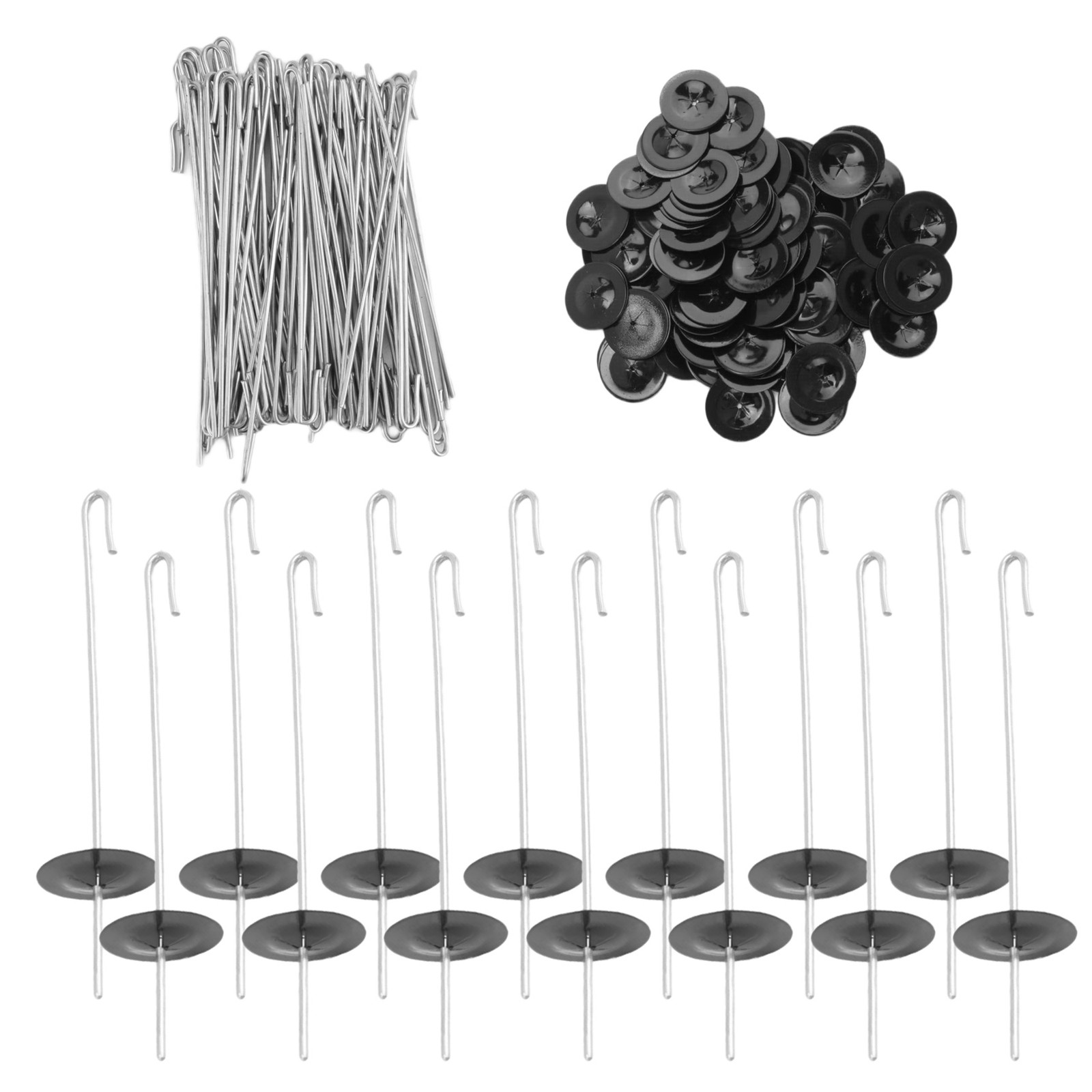 100 Packs Solar Panel Guard Clips, Stainless Steel Wire Fence Fasteners2626