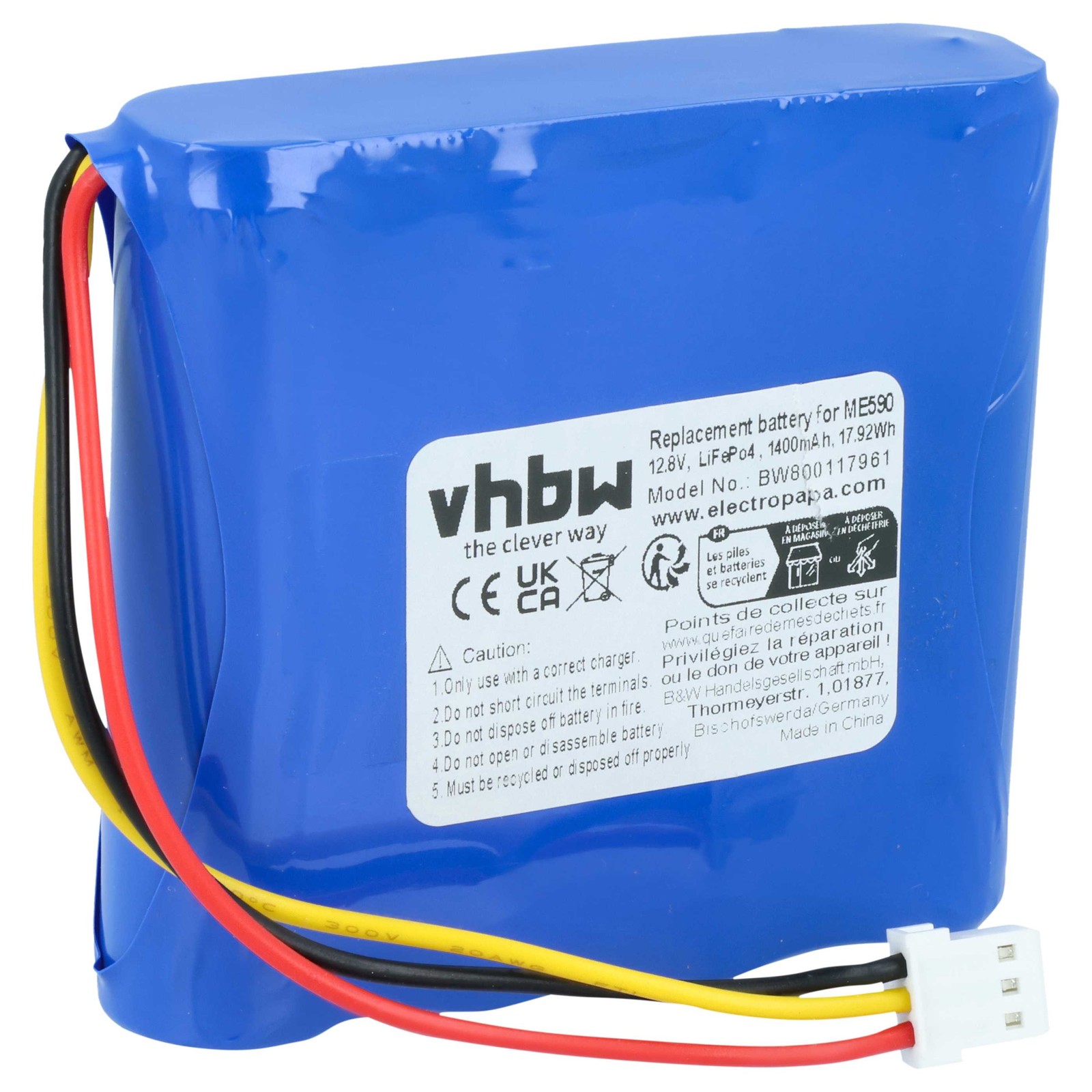 Battery for Moneual RB-MIe-01 MR7700 MR6800 1400mAh 12.8V