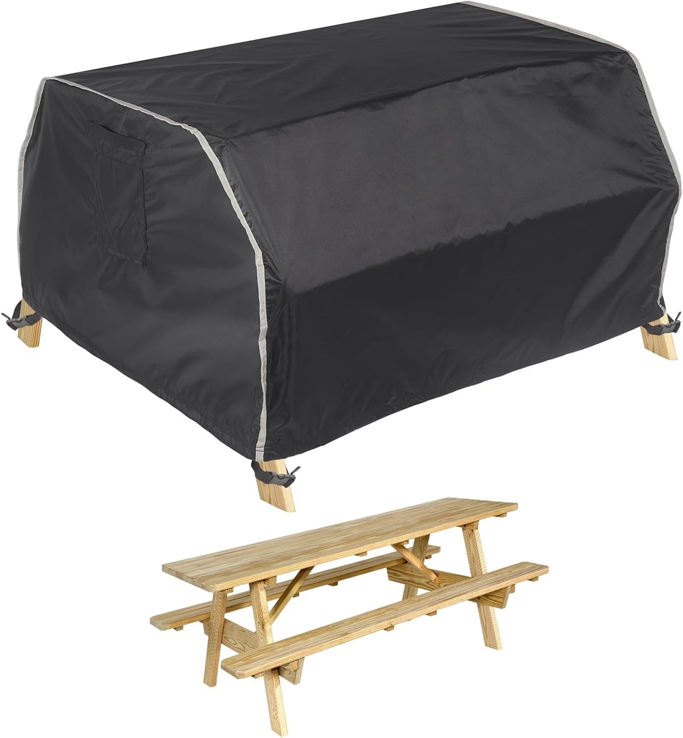 Donken Kids Picnic Table Cover Waterproof, Picnic Bench Covers 420D Polyethylen