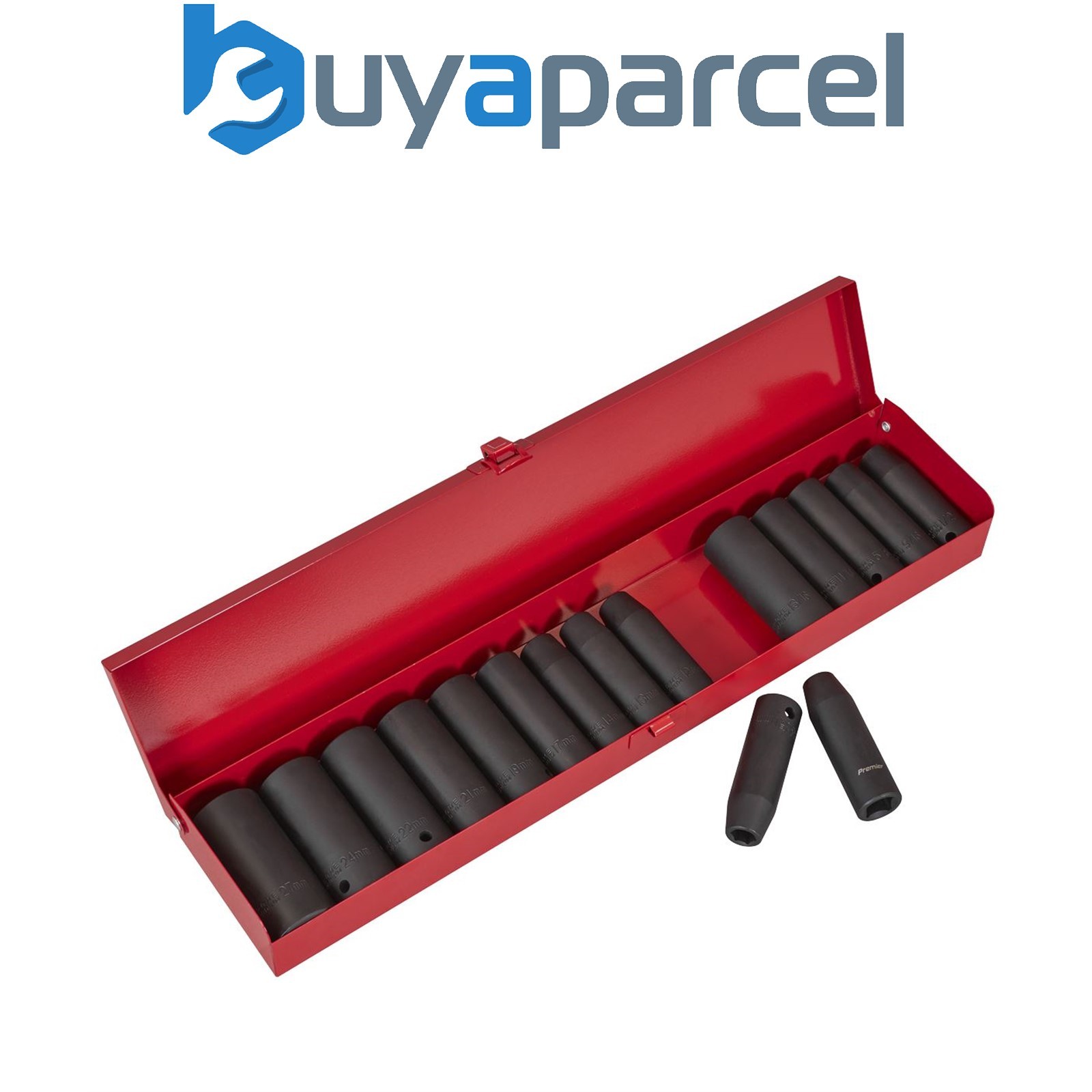 Sealey AK685 Premier Metric/Imperial Deep Impact Socket Set 1/2"Sq Drive 16pc