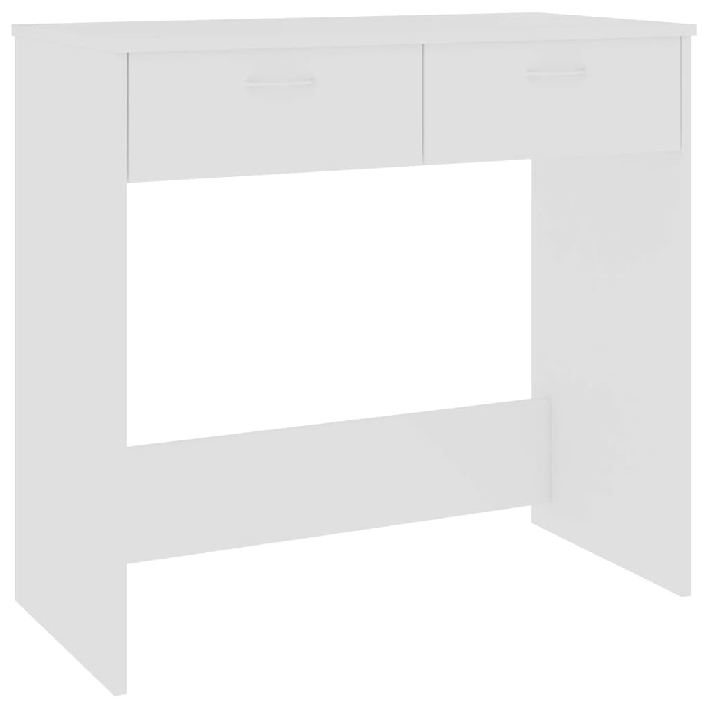 Desk White Engineered Wood Corner Computer Office Workstation vidaXL