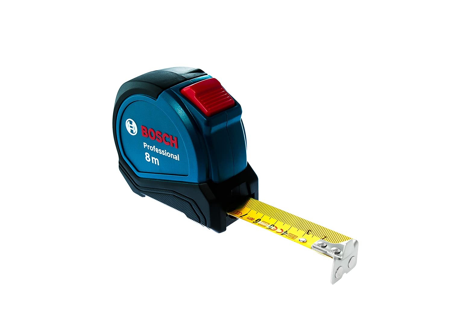 Bosch Professional 8m Maßband Autlock (Einhandbedienung, Gürtelklemme, Magnethak