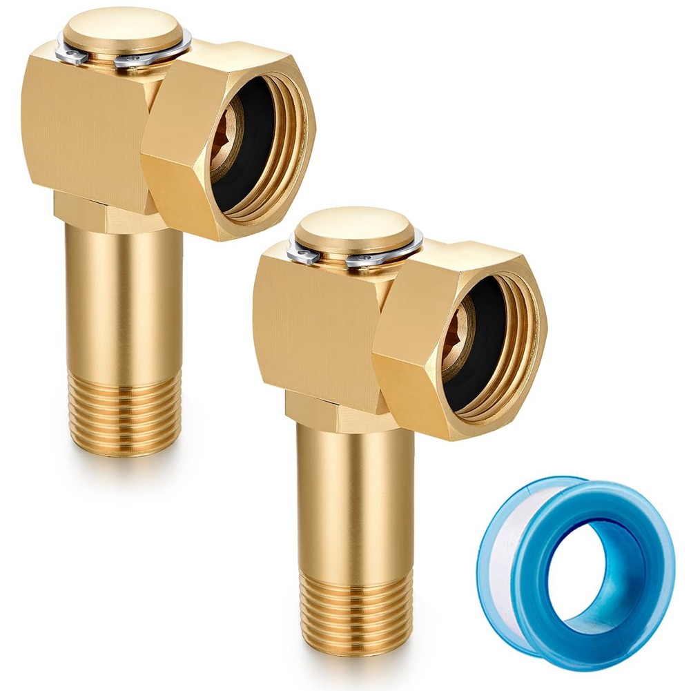 3X(2 Pcs Garden Hose Reel Parts Fittings Swivel Elbow Connector Garden Hose9782