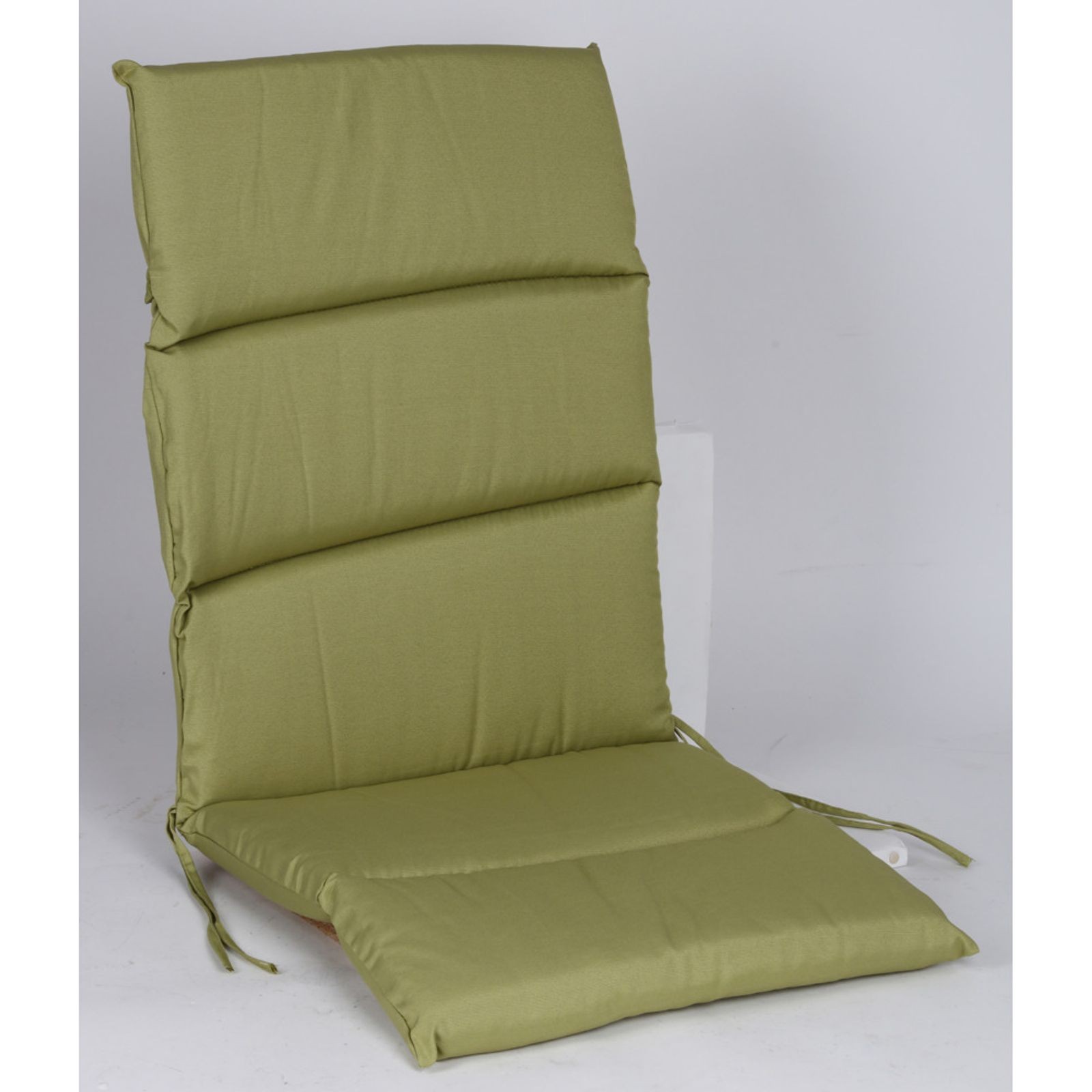 4X Buri Roll Step Cushions High Back Olive Chair Cushions Seat Pads Garden Bench