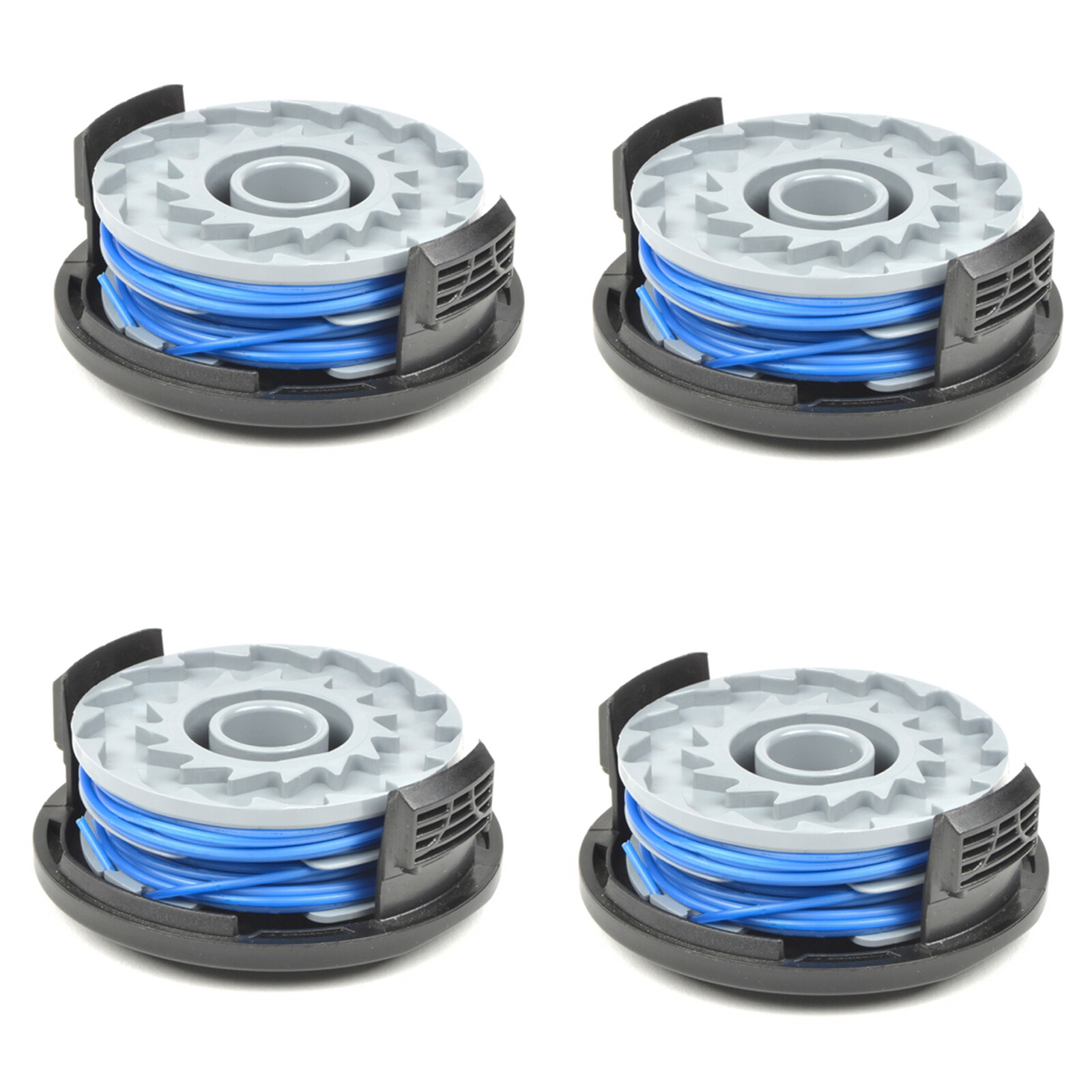 Strimmer Spool Line + Cap x 4 for RYOBI RLT4027 RLT4125 RLT5027 RLT5125 RLT5127