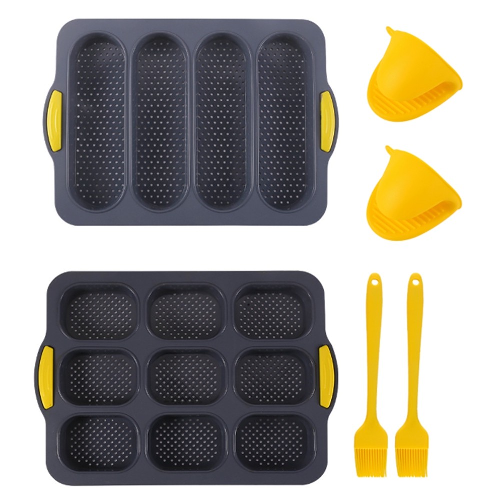 Silicone Loaf Pan Baking Pan for Baking French /Hot Dog Buns, Bread Mold7960