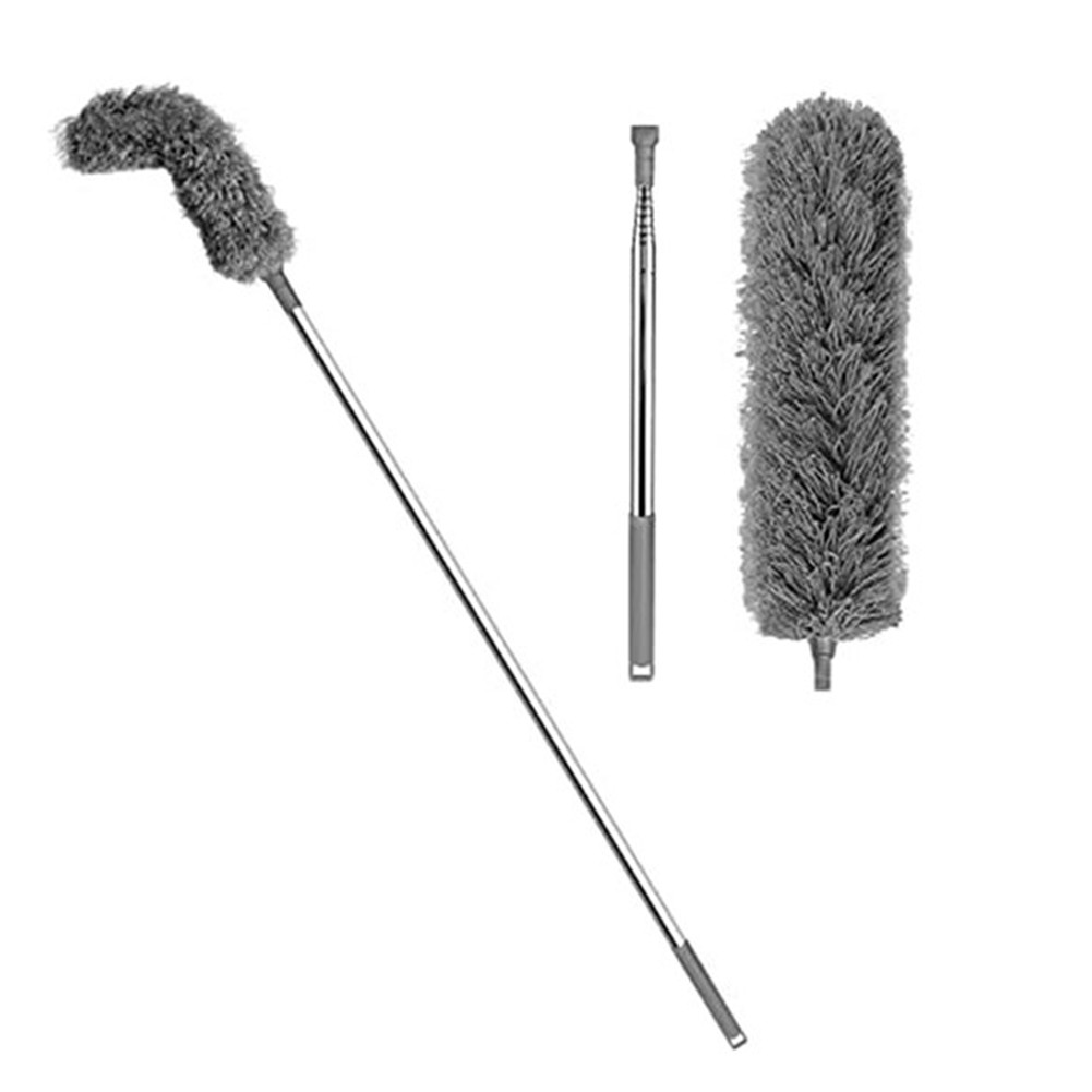 2Pcs Gutter Cleaning Brush Roofing Tool with Telescopic Extendable Pole 81922