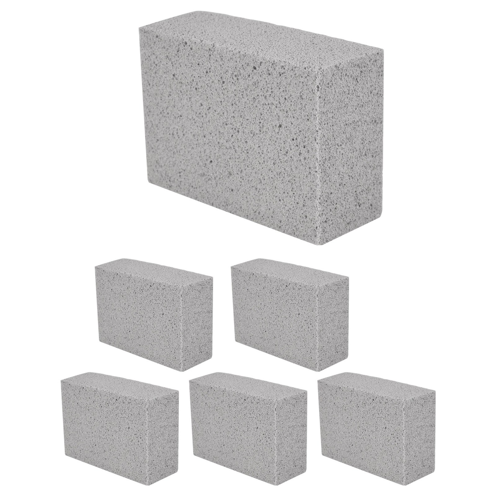 3X(6Pcs BBQ Grill Clean Brick Barbecue Cleaning Stone BBQ Racks Stains6971